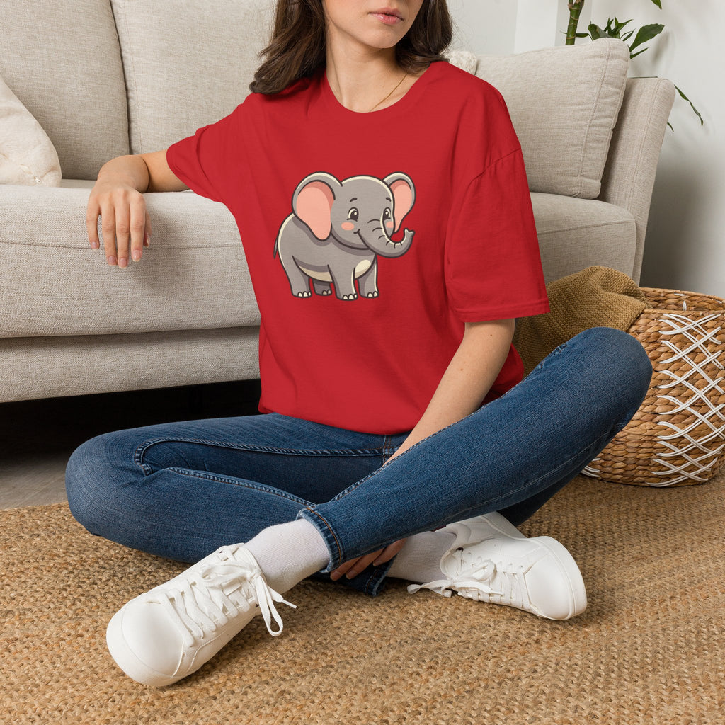 Cute Baby Elephant T-Shirt — Adorable Cartoon Graphic Tee for Kids & Animal Lovers