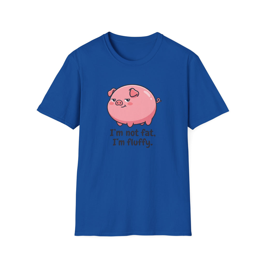 Cute Pink Pig 'I'm Not Fat, I'm Fluffy' T-Shirt
