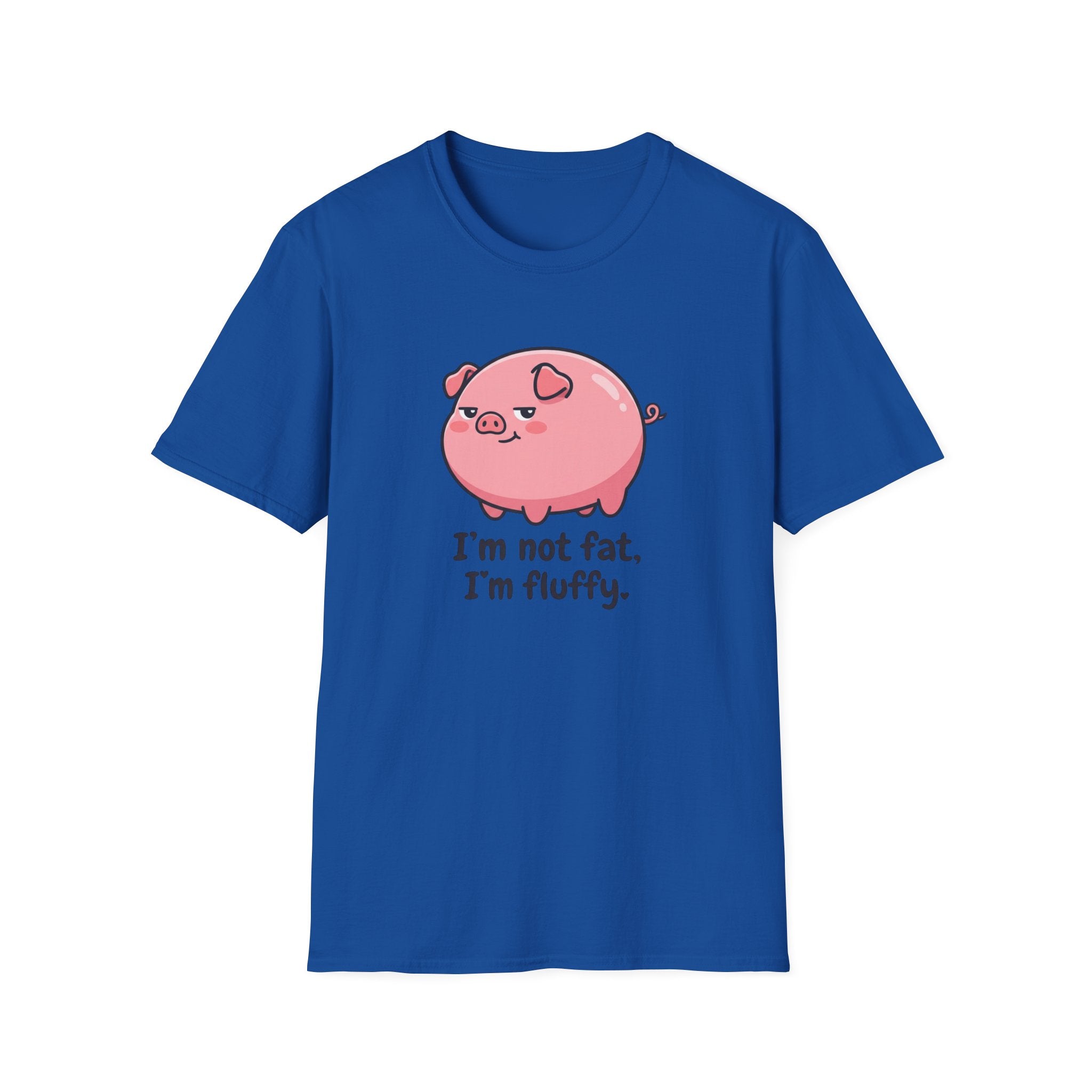 Cute Pink Pig 'I'm Not Fat, I'm Fluffy' T-Shirt