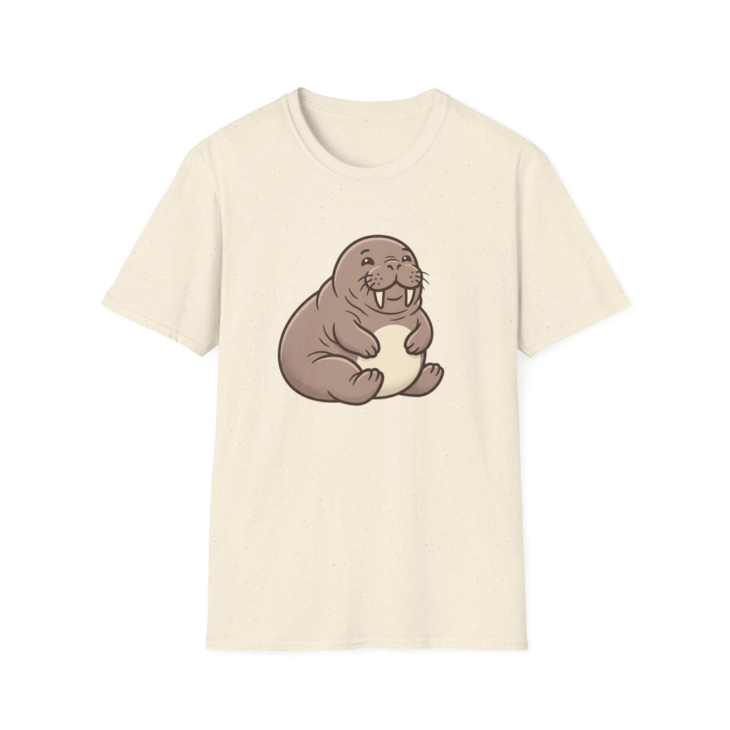 Walrus Graphic T-Shirt — Cute Smiling Walrus Illustration Tee
