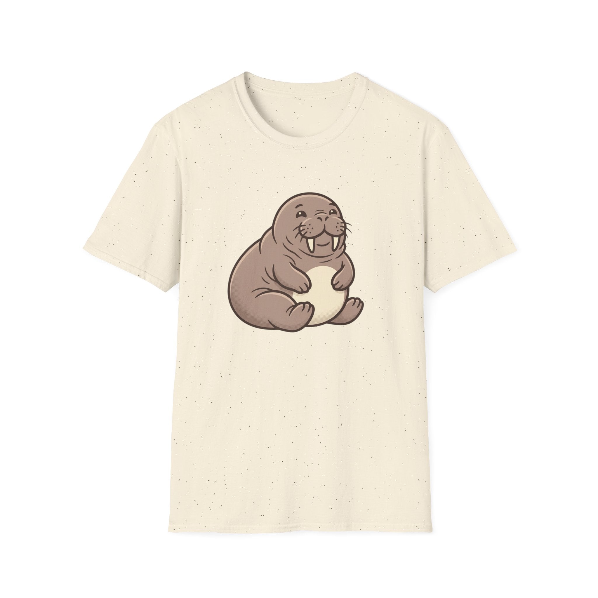 Walrus Graphic T-Shirt — Cute Smiling Walrus Illustration Tee