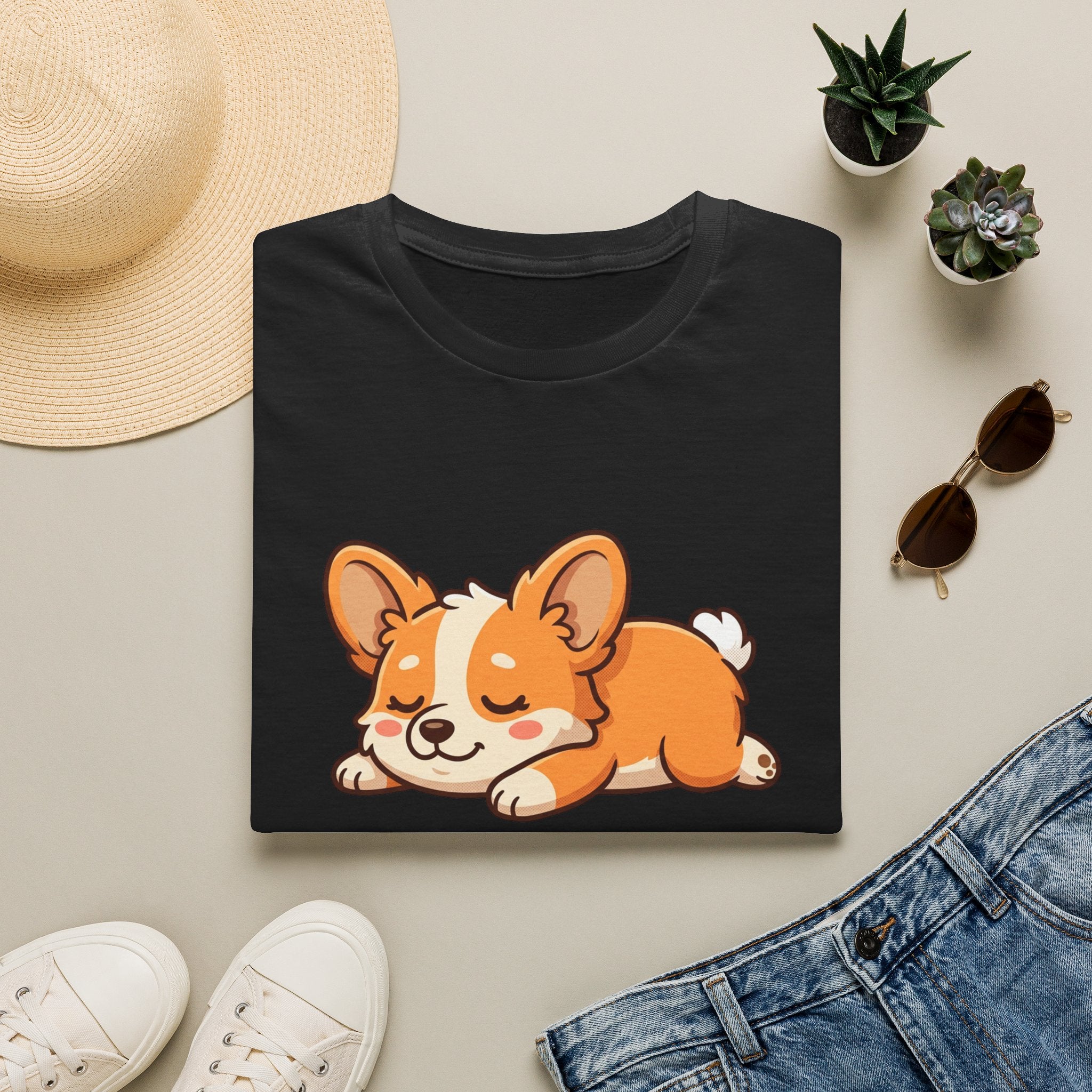 Corgi Nap T-Shirt — Cute Sleeping Pembroke Corgi Tee