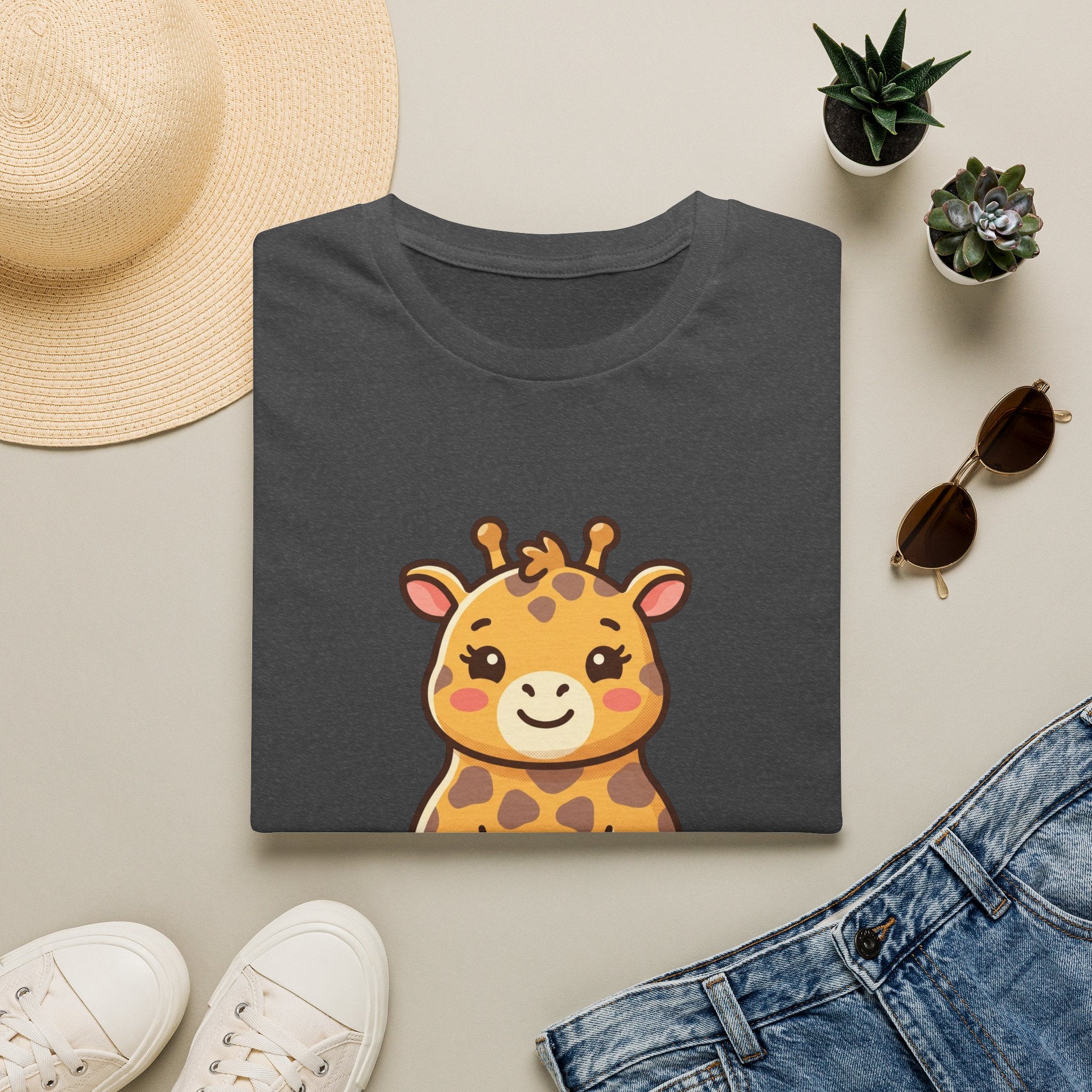 Cute Baby Giraffe T-Shirt — Adorable Safari Animal Tee for Kids & Moms