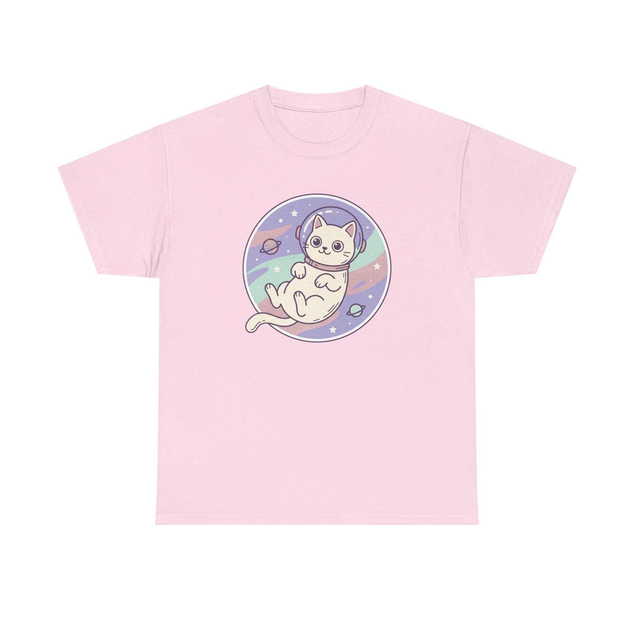 Space Cat Unisex Heavy Cotton Tee
