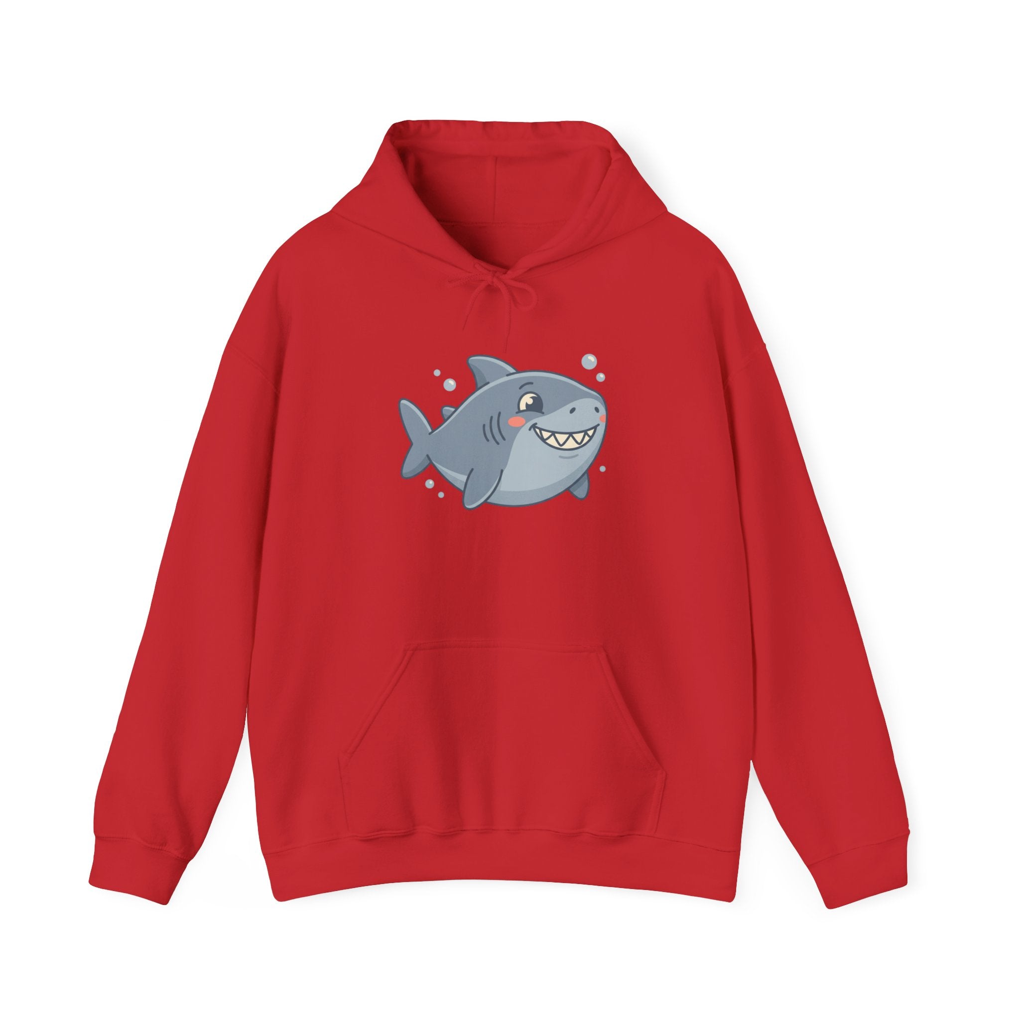 Cute Smiling Shark Hoodie – Cartoon Ocean Shark Pullover