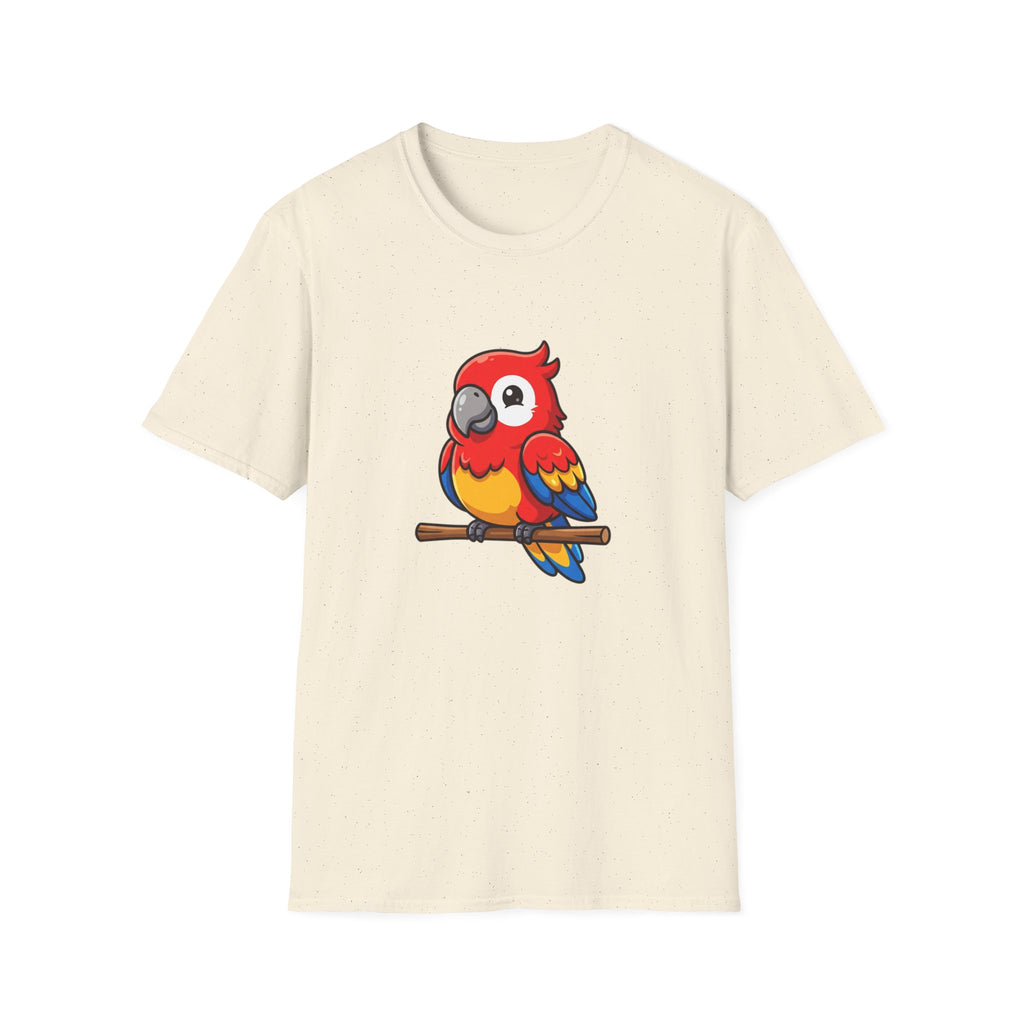 Parrot Graphic T-Shirt — Cute Colorful Macaw Tee