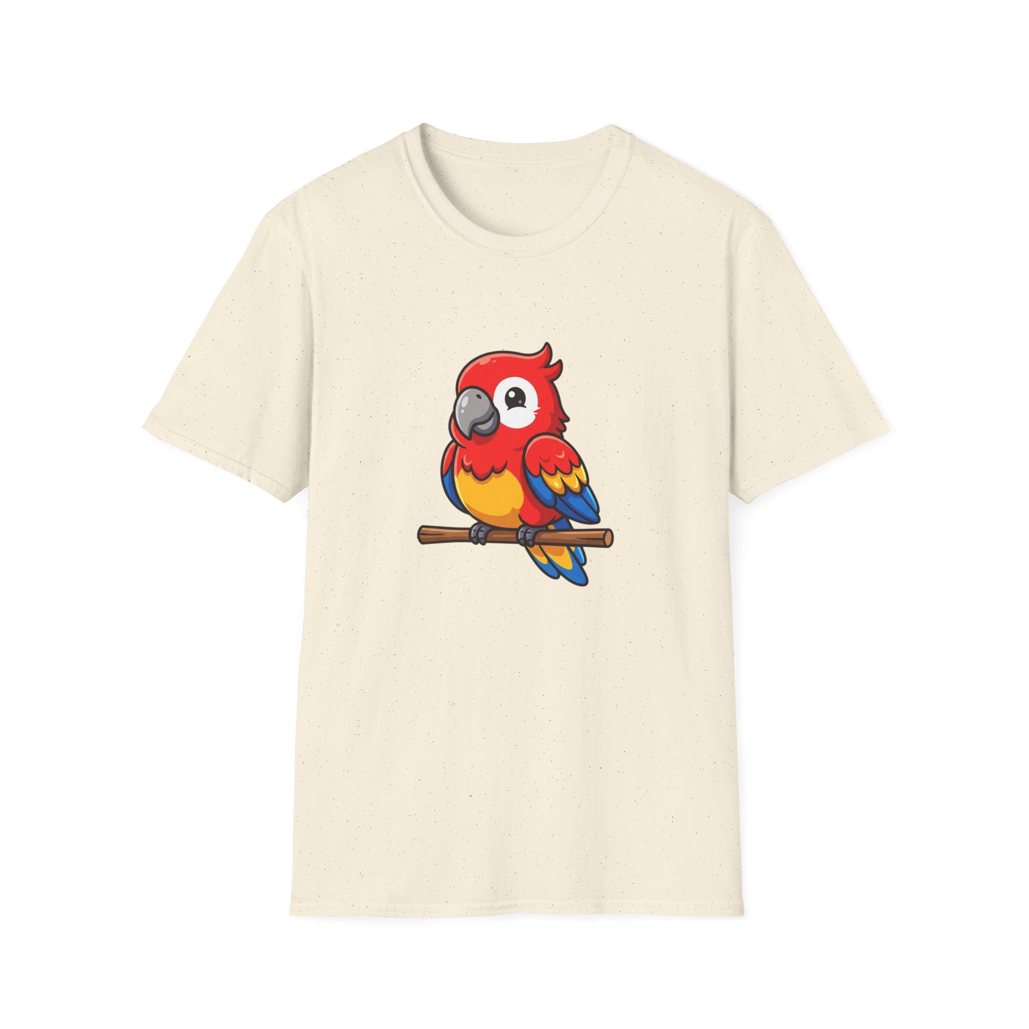 Parrot Graphic T-Shirt — Cute Colorful Macaw Tee