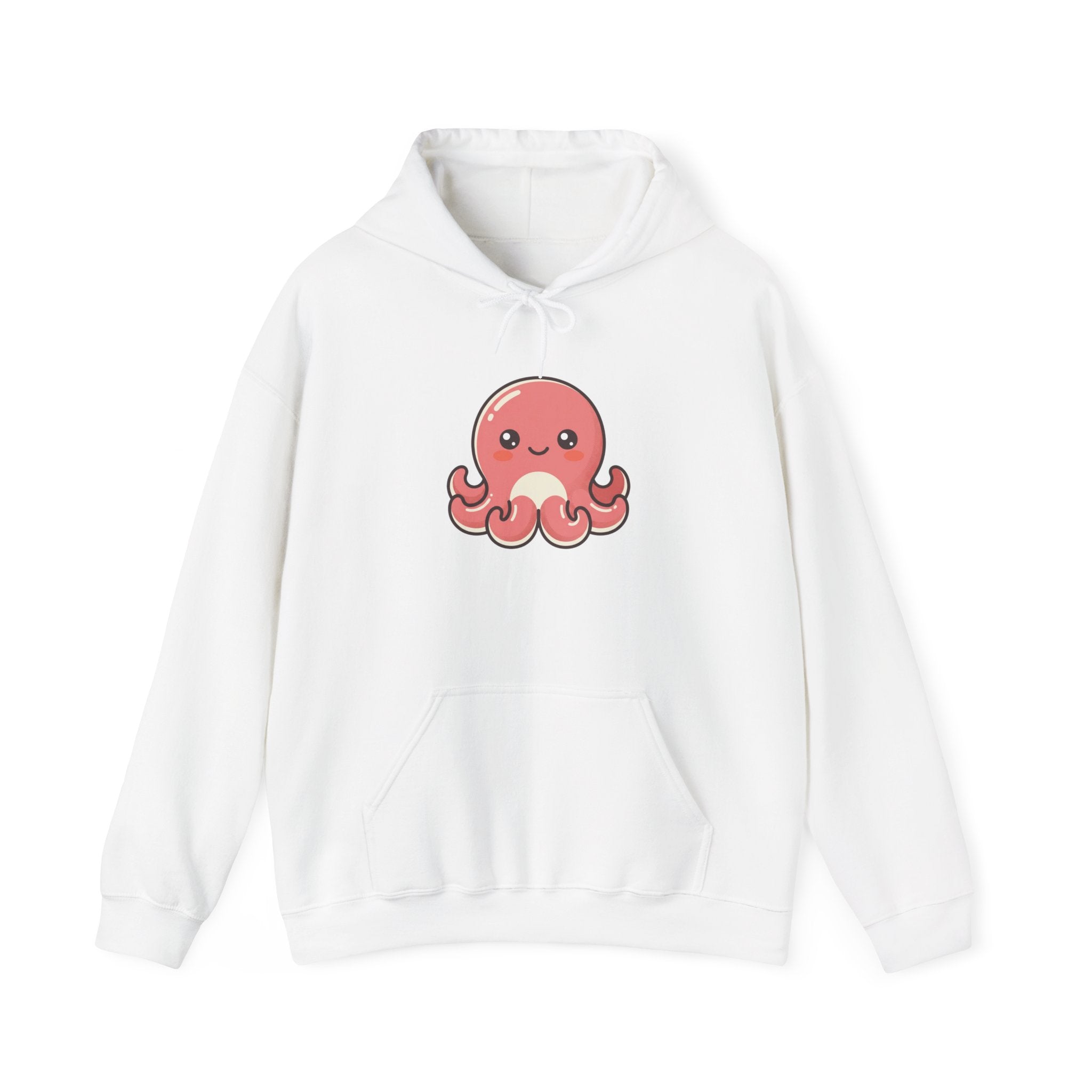 Cute Pink Octopus Hoodie – Kawaii Marine Animal Pullover