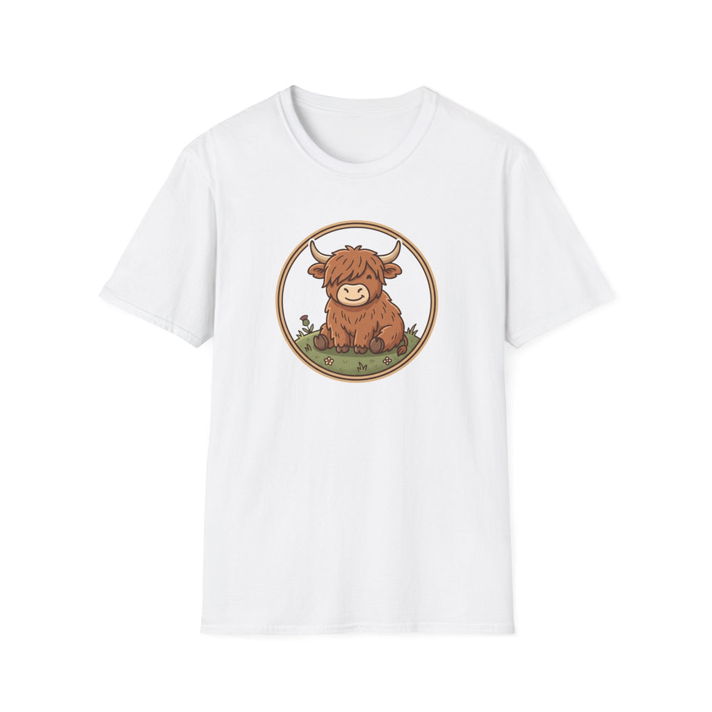 Highland Cow Graphic T-Shirt — Cute Scottish Highland Cattle Tee