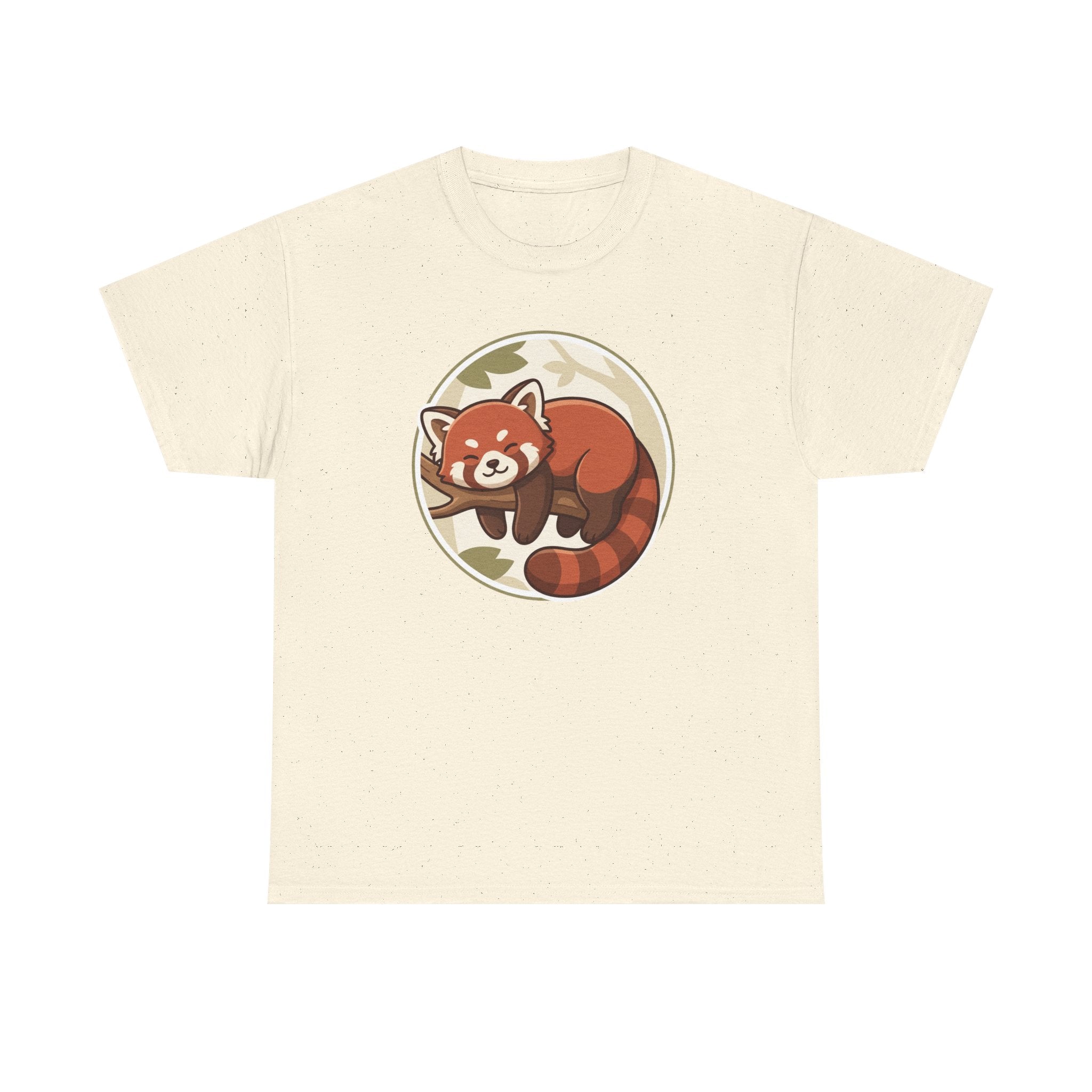 Cozy Red Panda Unisex Heavy Cotton Tee
