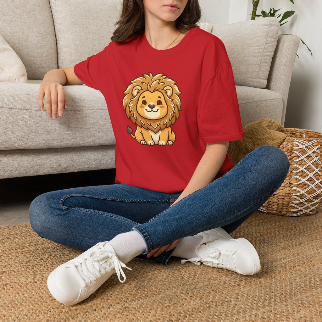Cute Cartoon Lion T-Shirt — Adorable Baby Lion Graphic Tee