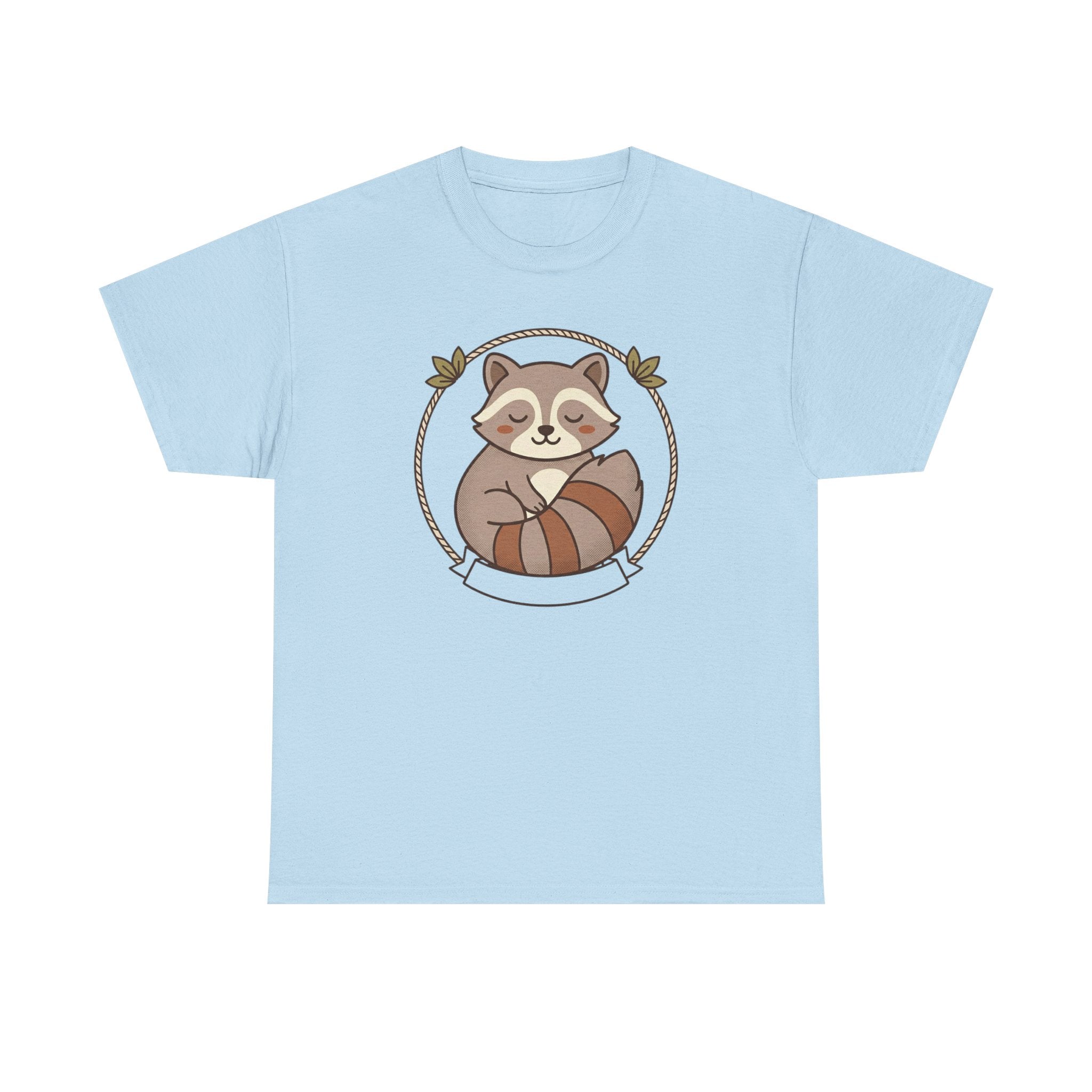 Raccoon Cute Cartoon Tee — Adorable Forest Animal Graphic T-Shirt