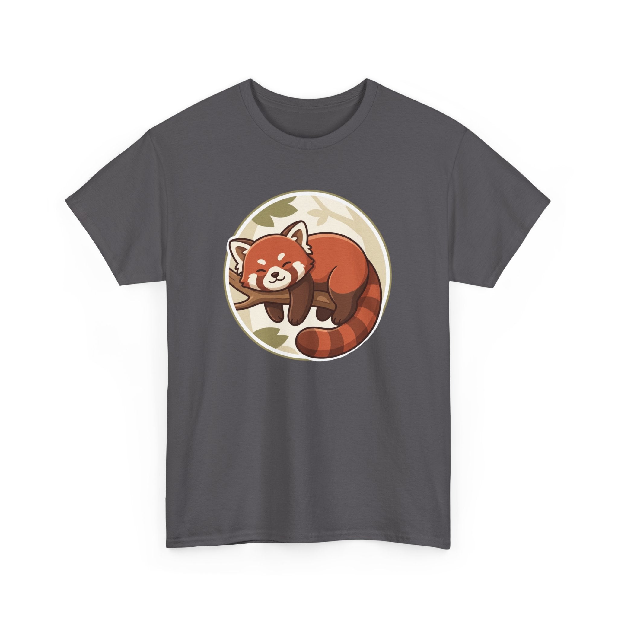 Cozy Red Panda Unisex Heavy Cotton Tee