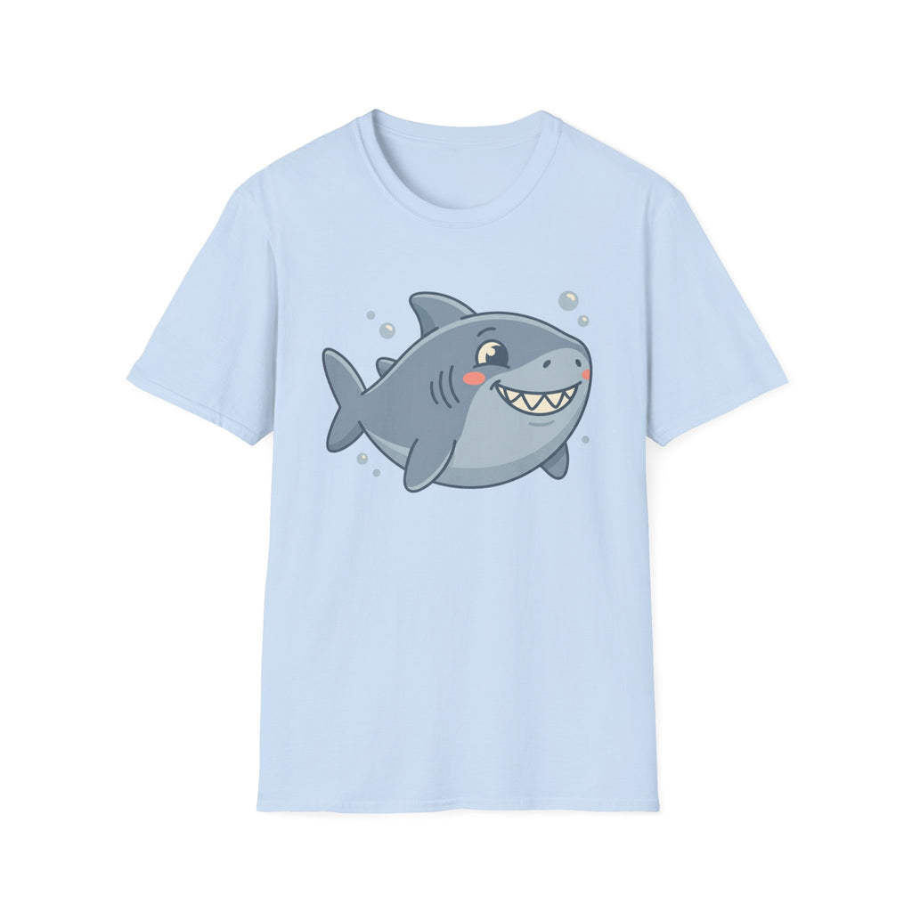 Cute Smiling Shark T-Shirt — Playful Cartoon Ocean Tee