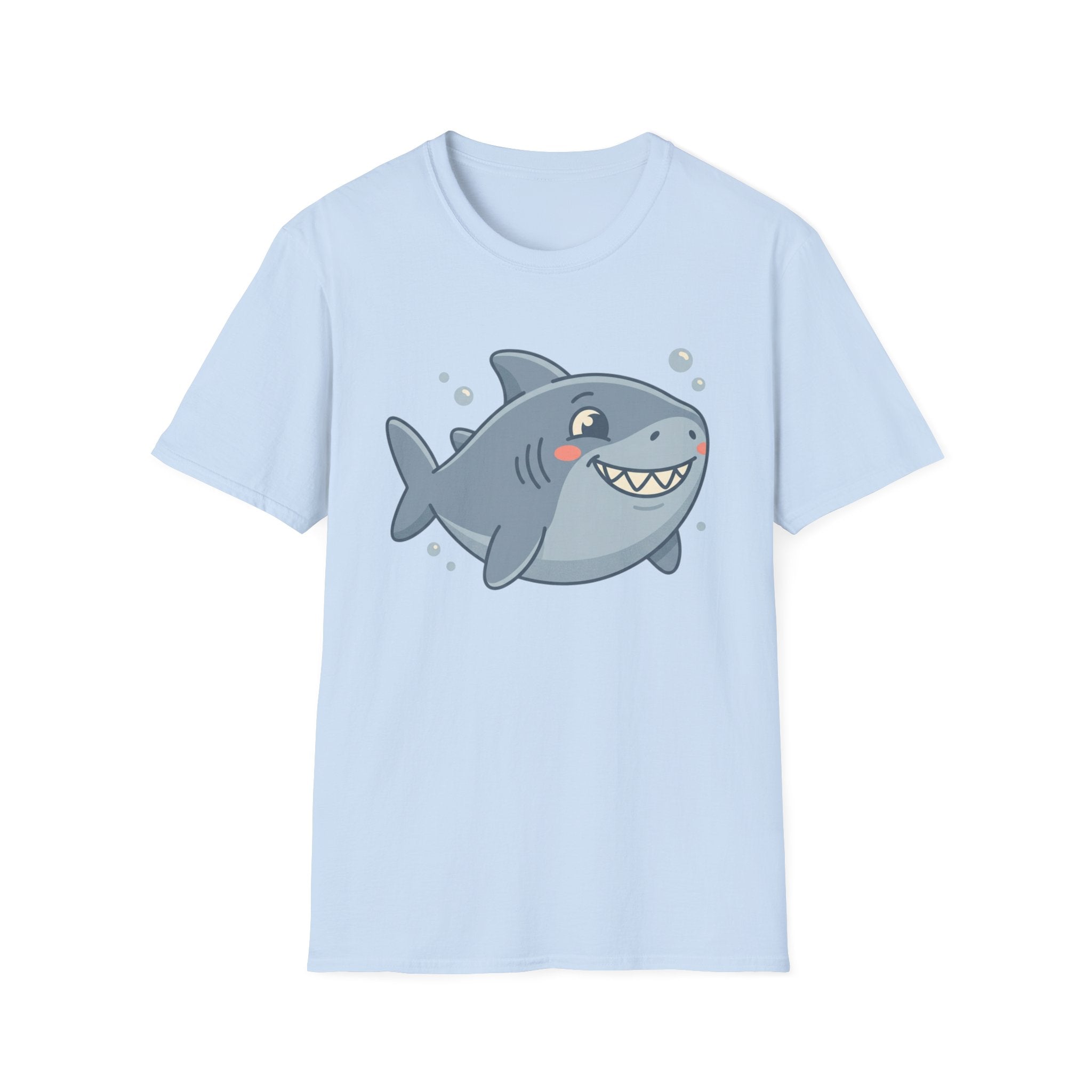Cute Smiling Shark T-Shirt — Playful Cartoon Ocean Tee