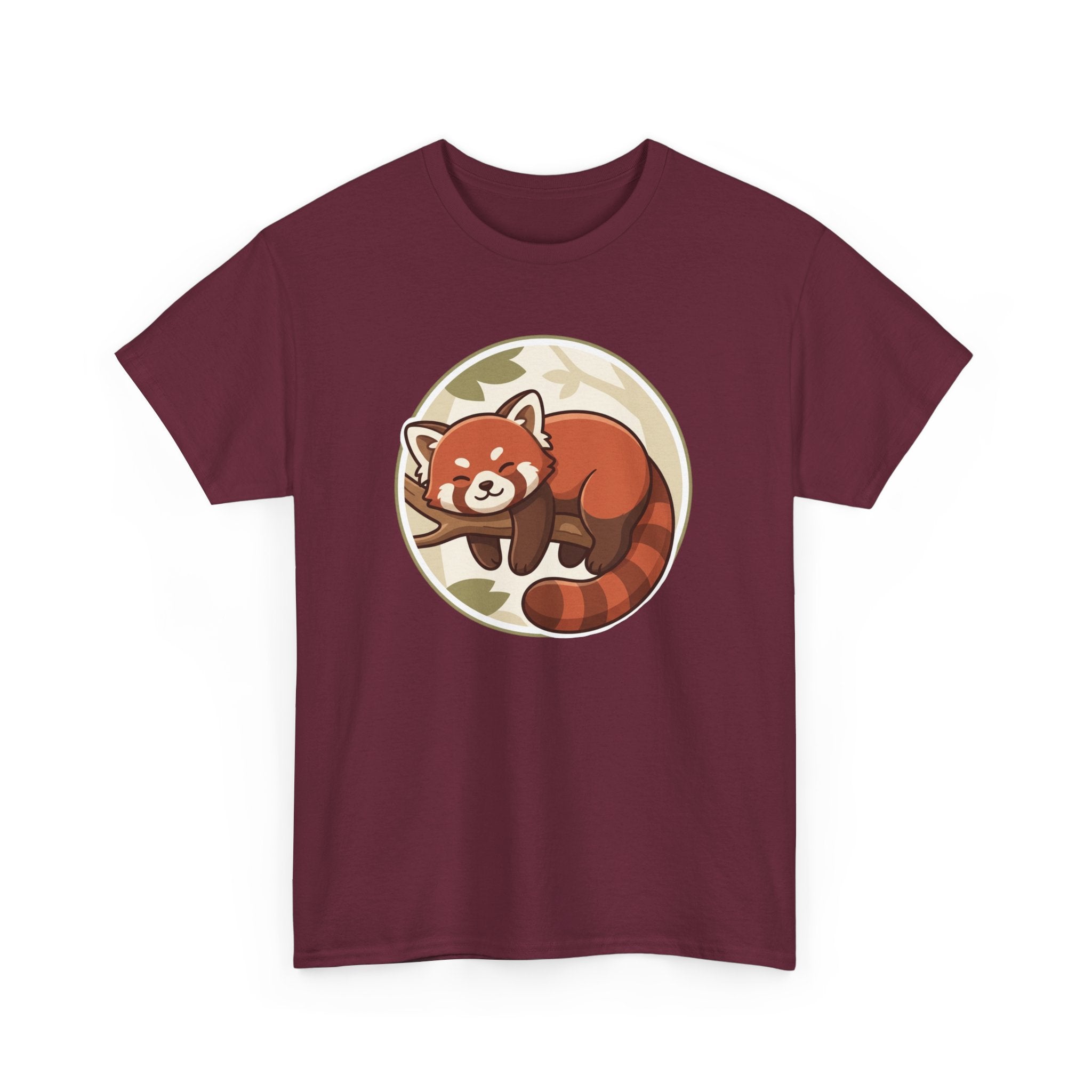 Cozy Red Panda Unisex Heavy Cotton Tee