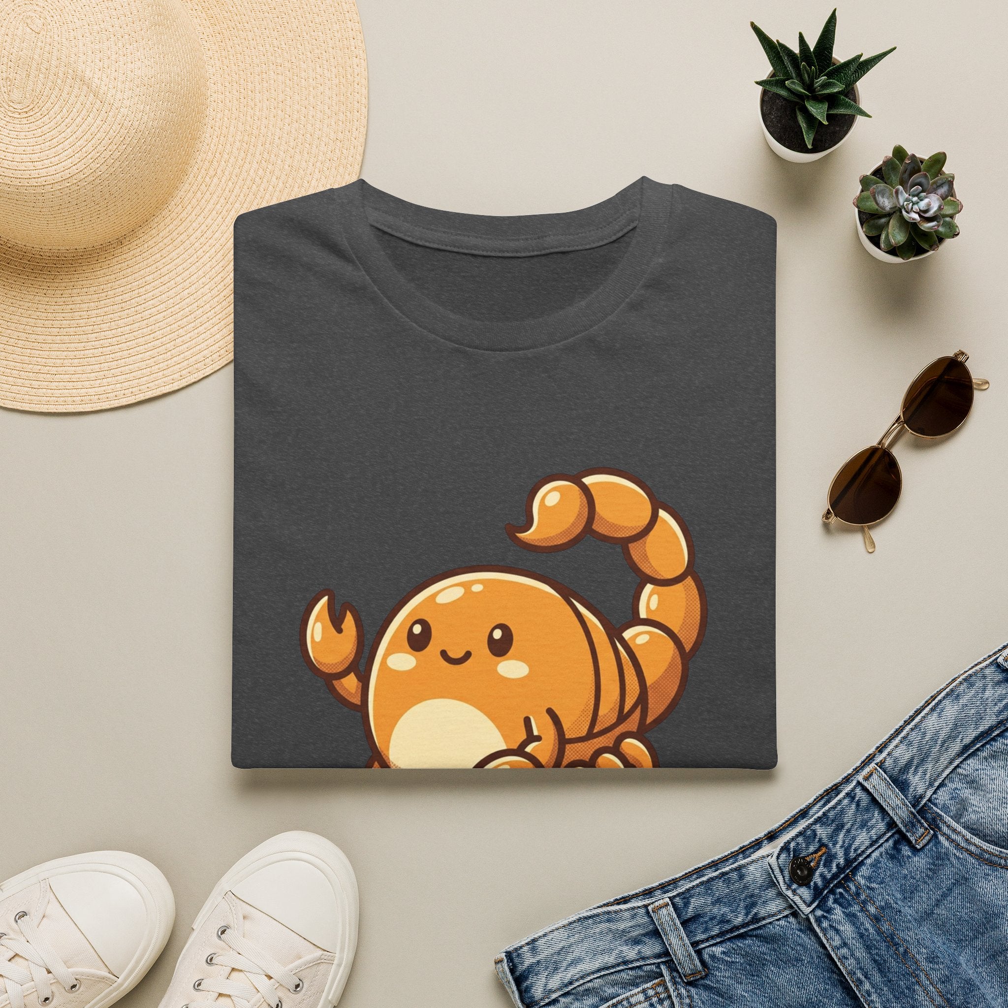 Cute Cartoon Scorpion T-Shirt — Kawaii Scorpion Tee