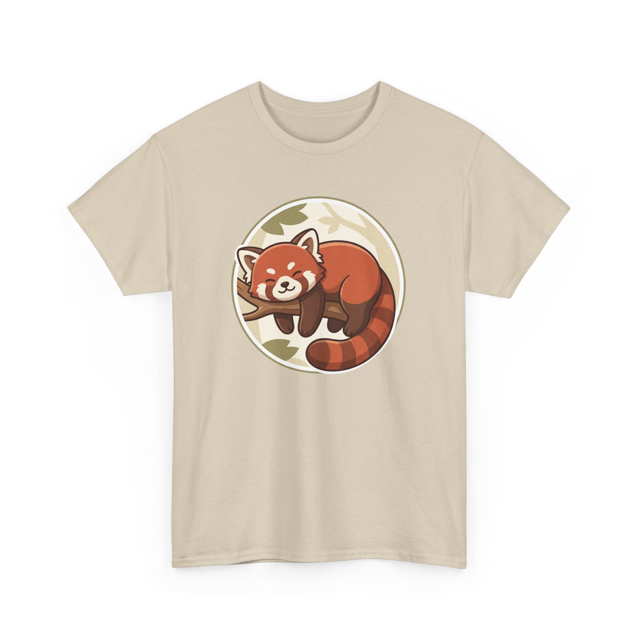 Cozy Red Panda Unisex Heavy Cotton Tee