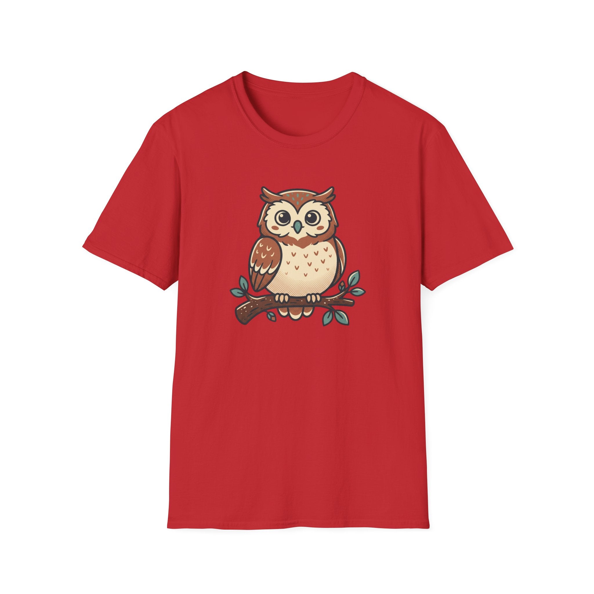 Owl Graphic T-Shirt — Cute Woodland Owl Tee for Nature Lovers