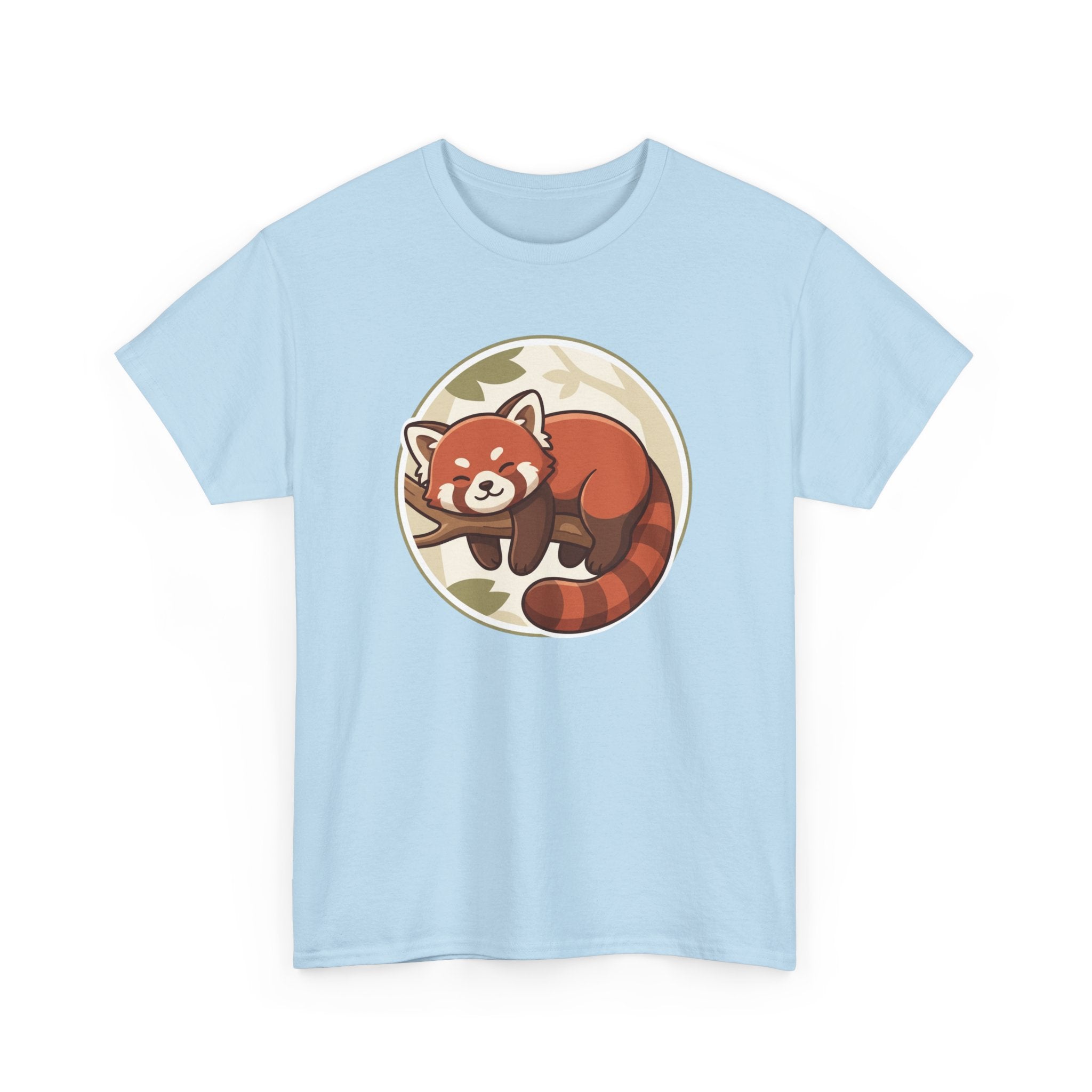 Cozy Red Panda Unisex Heavy Cotton Tee