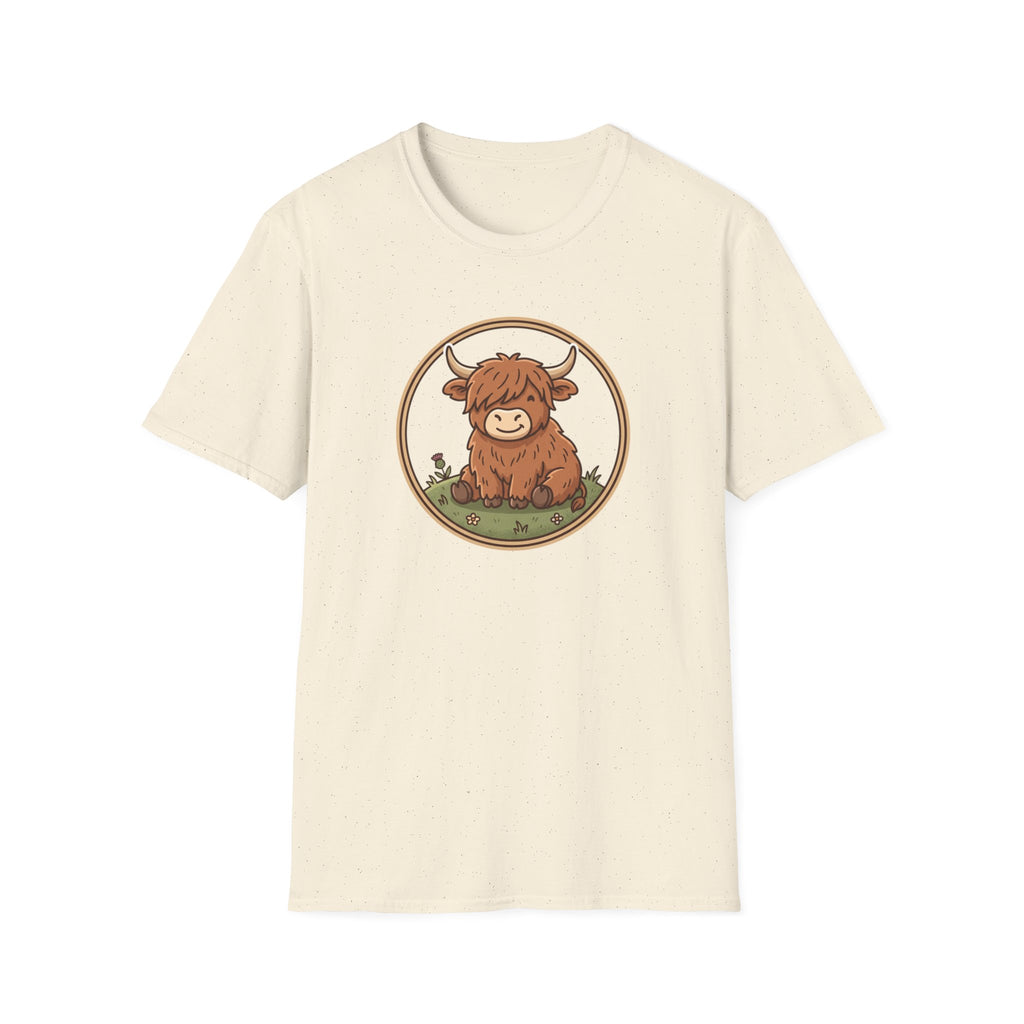 Highland Cow Graphic T-Shirt — Cute Scottish Highland Cattle Tee
