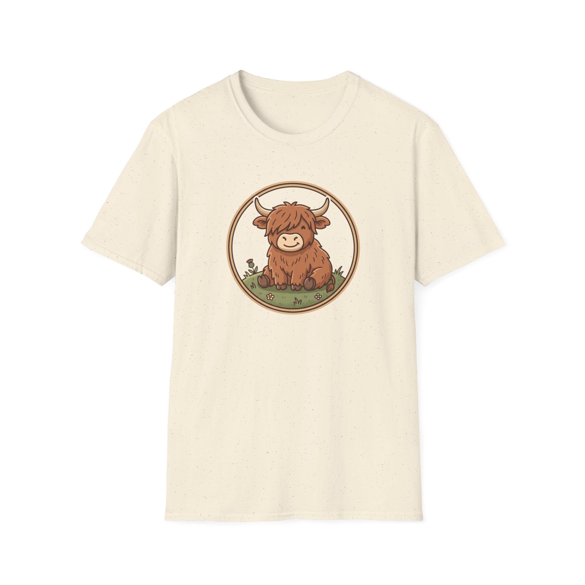 Highland Cow Graphic T-Shirt — Cute Scottish Highland Cattle Tee