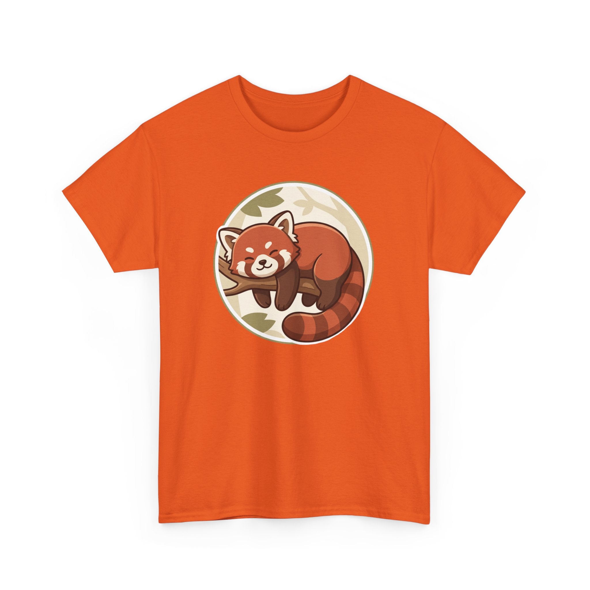 Cozy Red Panda Unisex Heavy Cotton Tee