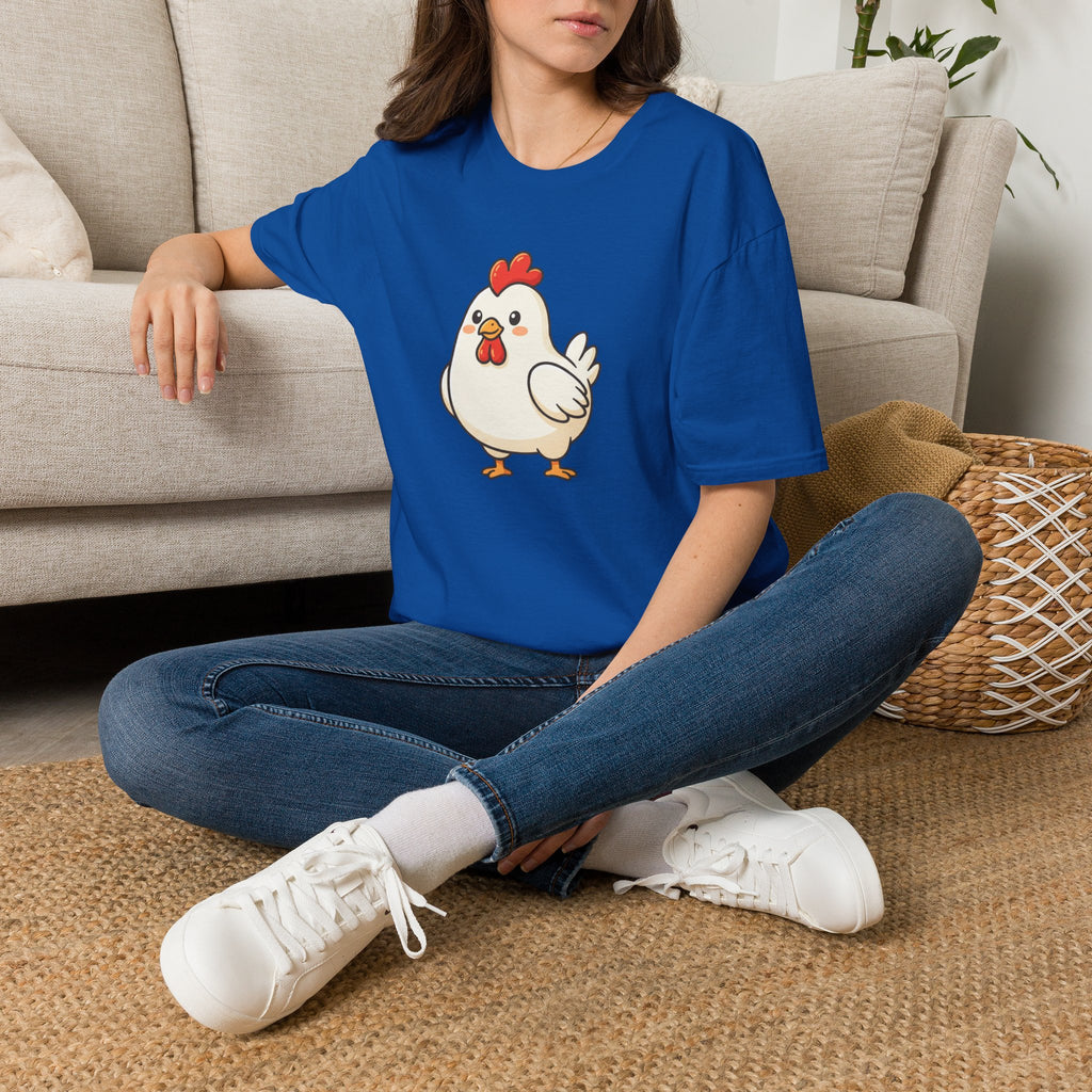 Cute Chicken T-Shirt — Cartoon Hen Tee for Farm & Animal Lovers