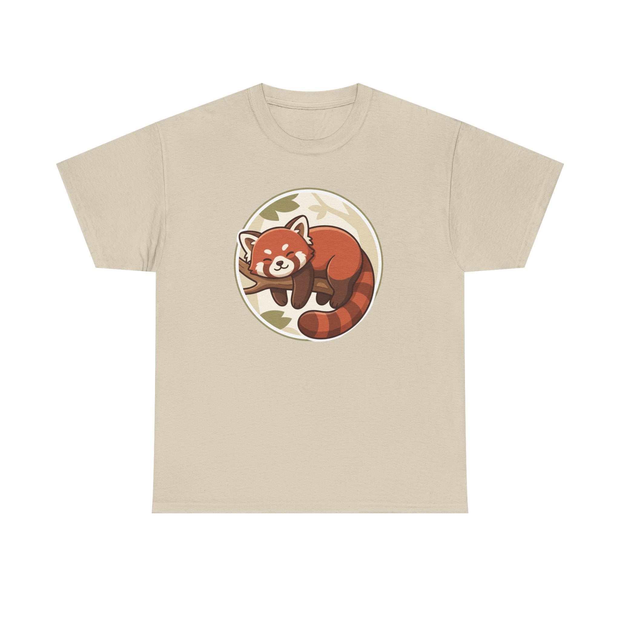 Cozy Red Panda Unisex Heavy Cotton Tee
