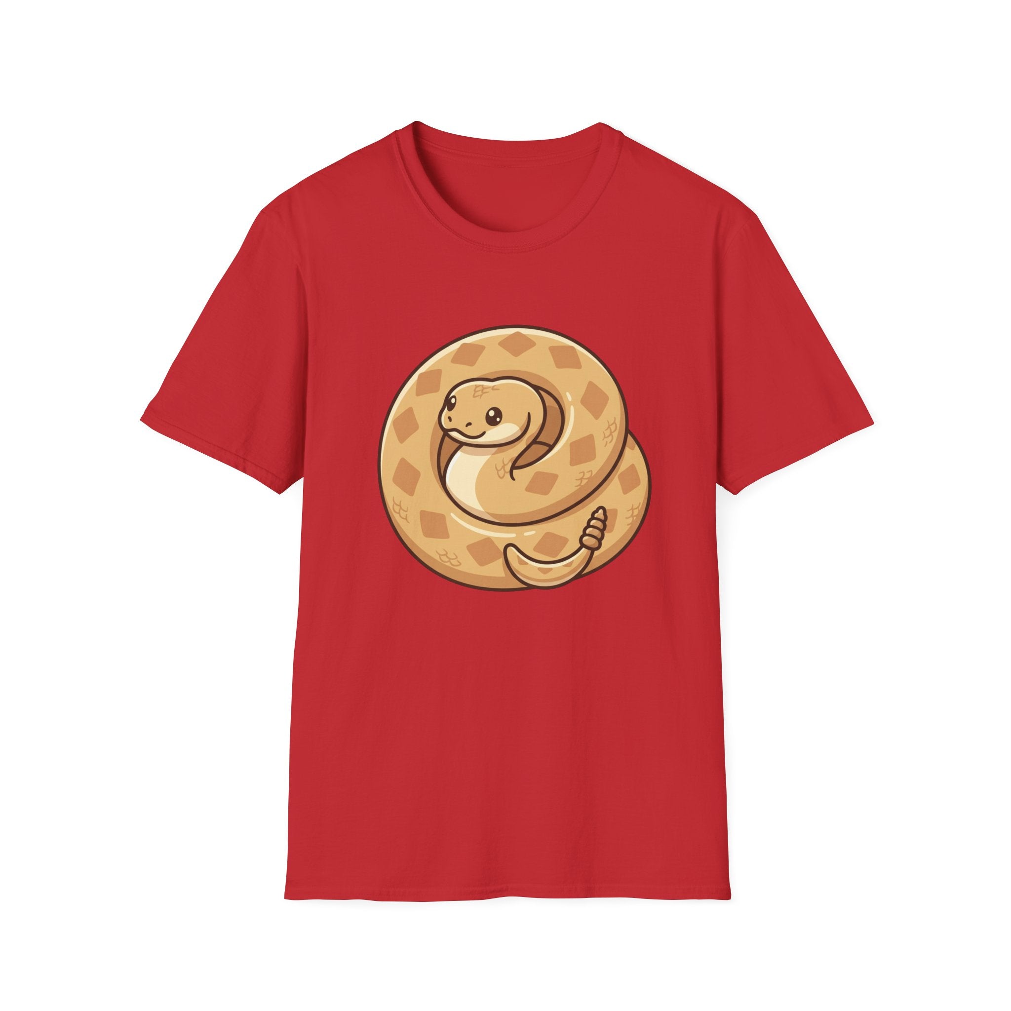 Cute Coiled Snake T-Shirt — Cartoon Gopher Snake Graphic Tee