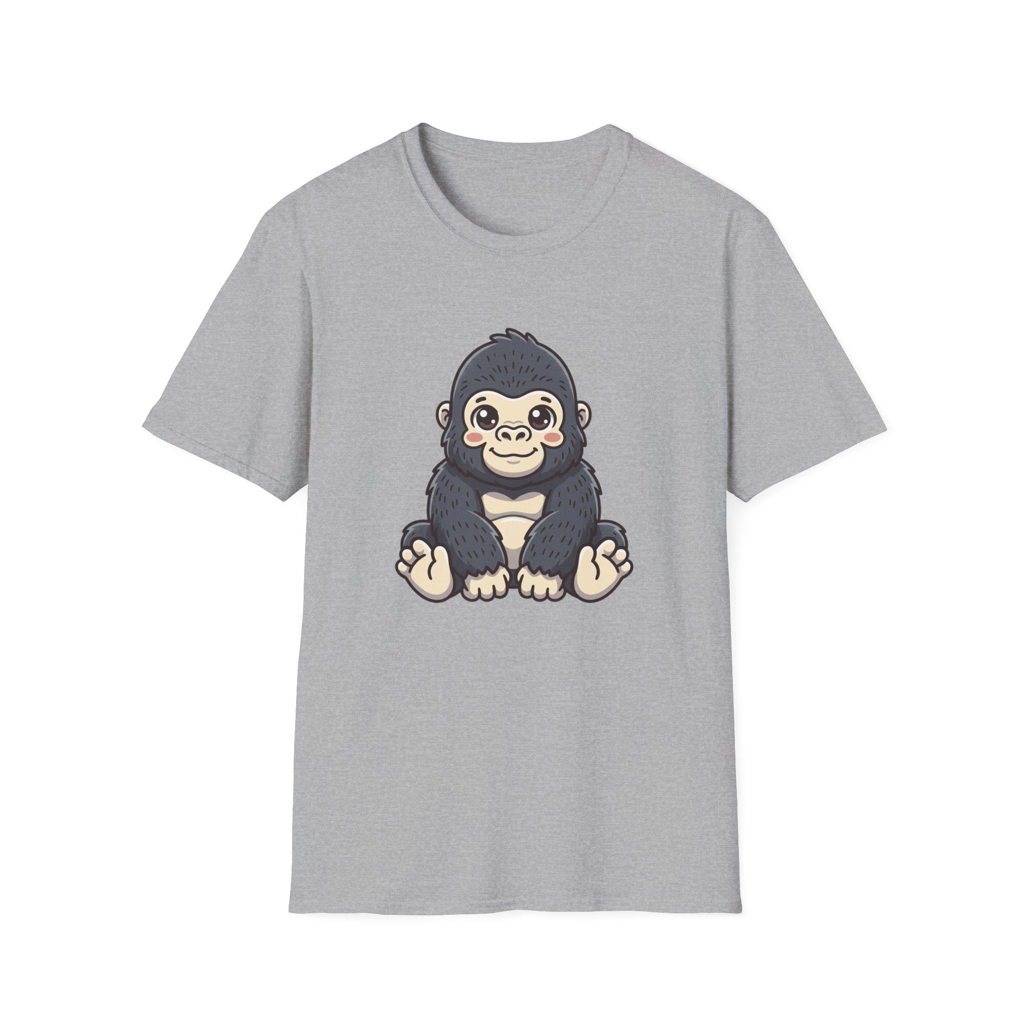 Cute Baby Gorilla T-Shirt — Adorable Cartoon Ape Tee for Animal Lovers