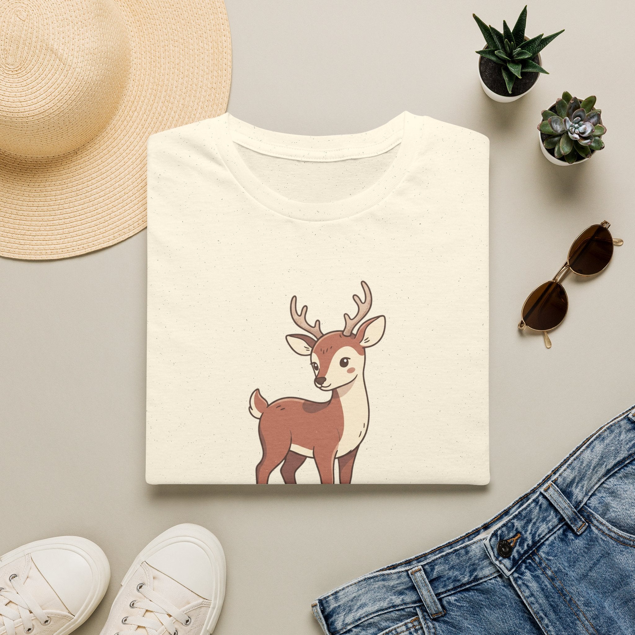 Cute Baby Deer T-Shirt — Adorable Fawn Graphic Tee for Nature Lovers
