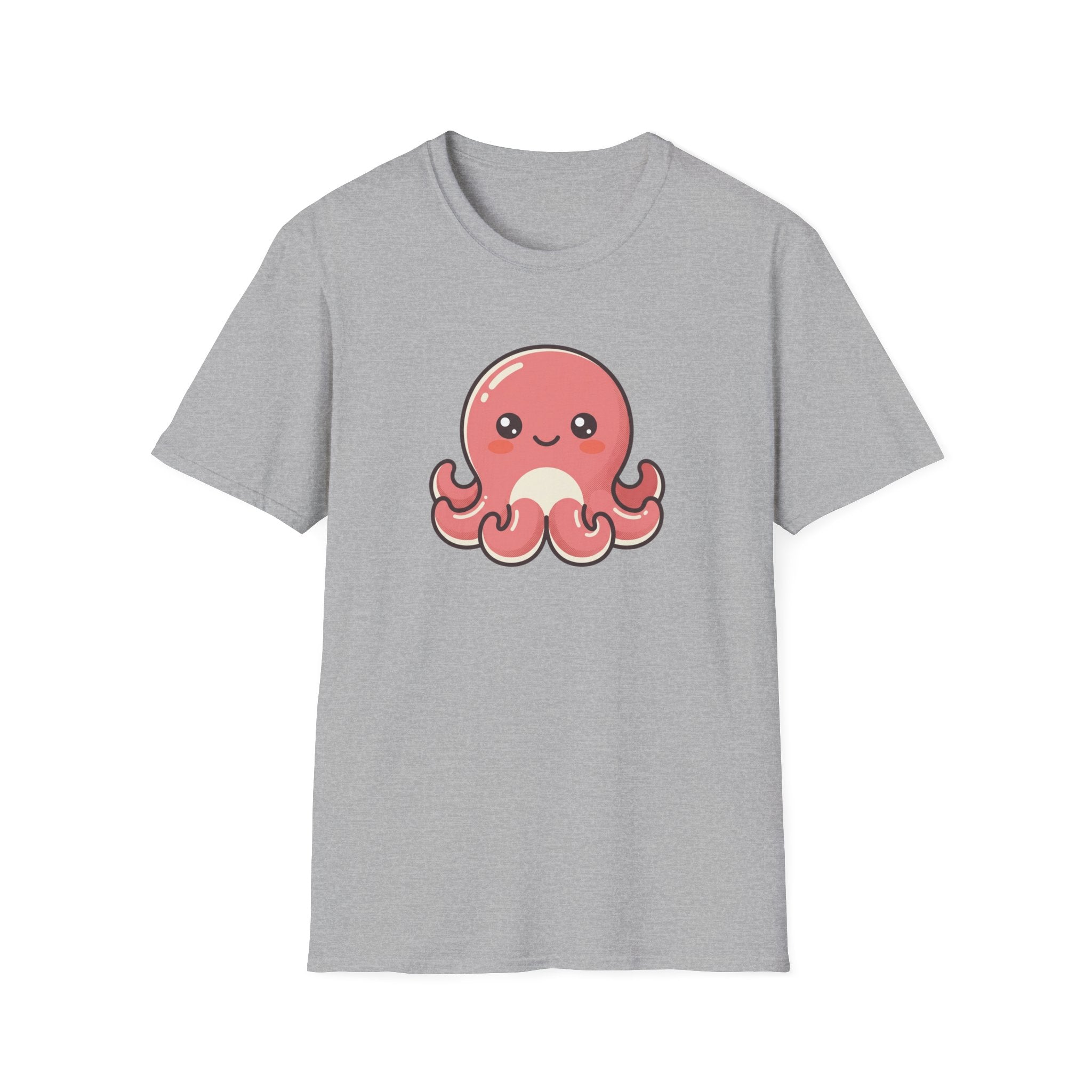 Cute Kawaii Octopus T-Shirt — Adorable Pink Sea Creature Tee