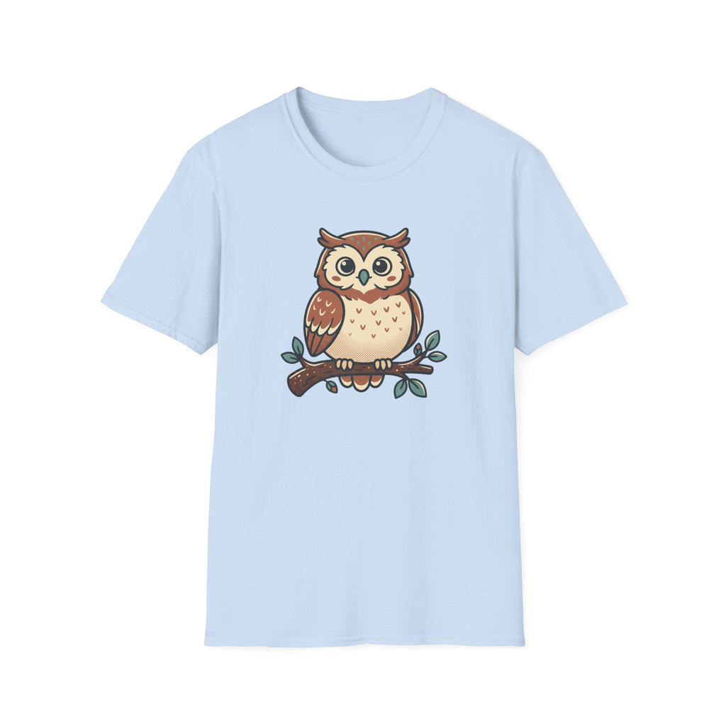 Owl Graphic T-Shirt — Cute Woodland Owl Tee for Nature Lovers