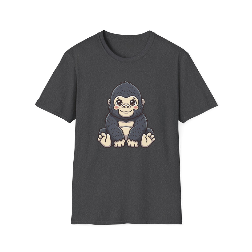 Cute Baby Gorilla T-Shirt — Adorable Cartoon Ape Tee for Animal Lovers