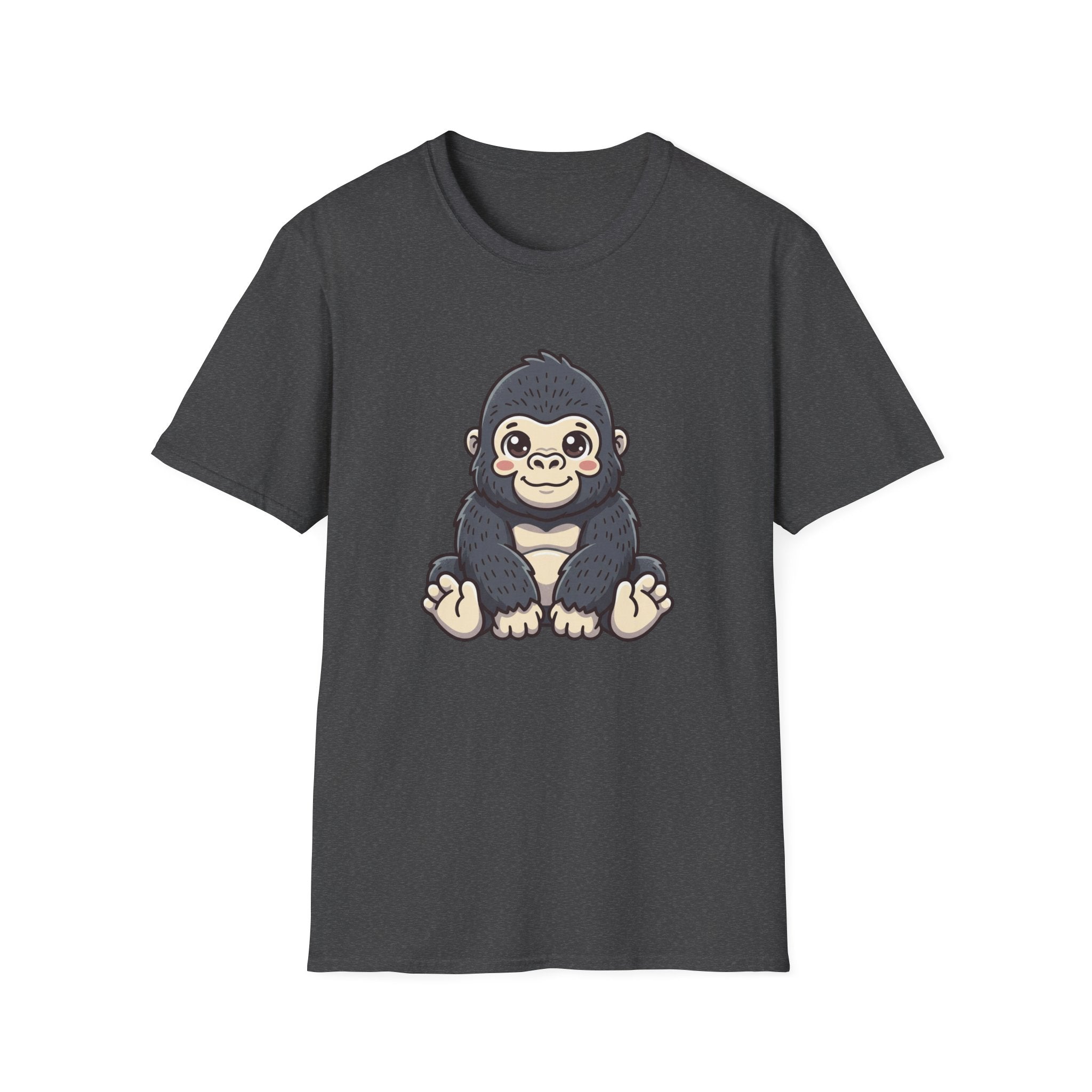 Cute Baby Gorilla T-Shirt — Adorable Cartoon Ape Tee for Animal Lovers