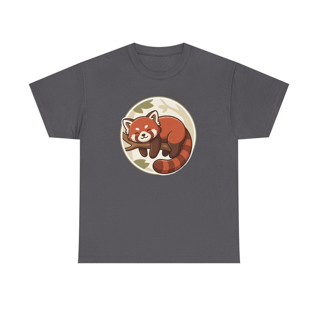 Cozy Red Panda Unisex Heavy Cotton Tee