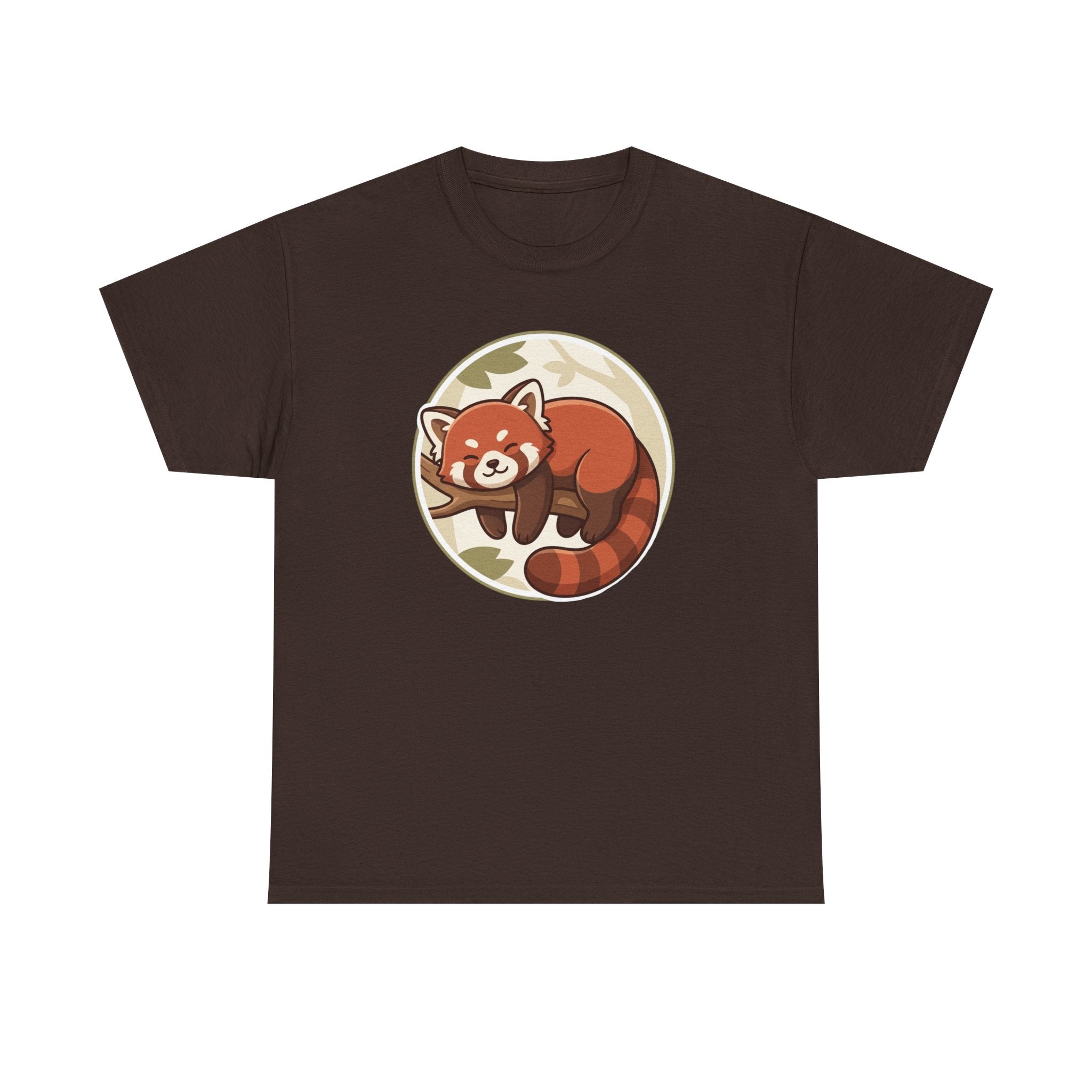 Cozy Red Panda Unisex Heavy Cotton Tee