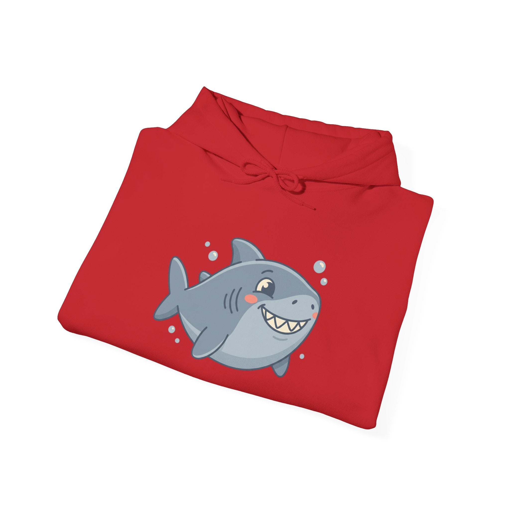 Cute Smiling Shark Hoodie – Cartoon Ocean Shark Pullover