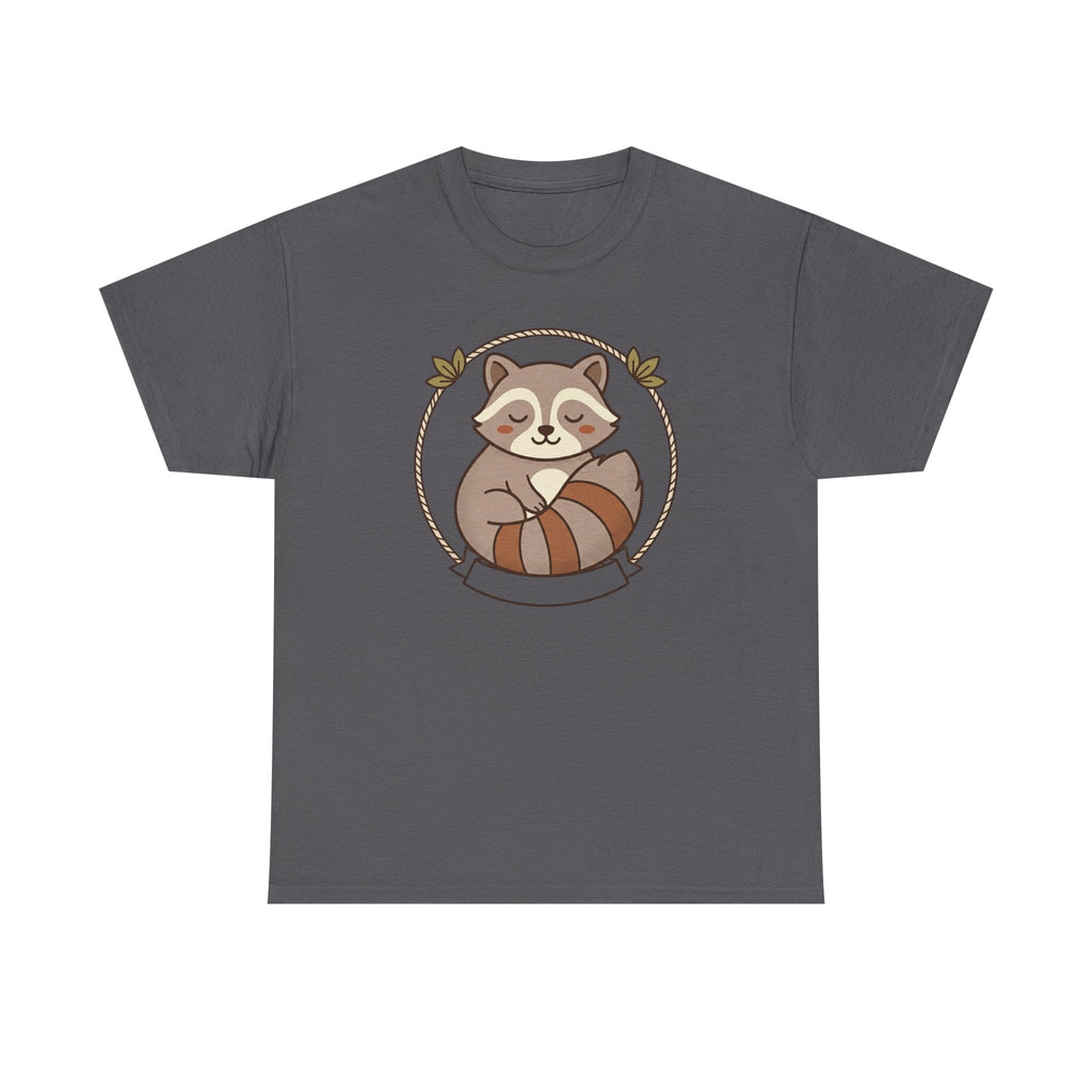 Raccoon Cute Cartoon Tee — Adorable Forest Animal Graphic T-Shirt