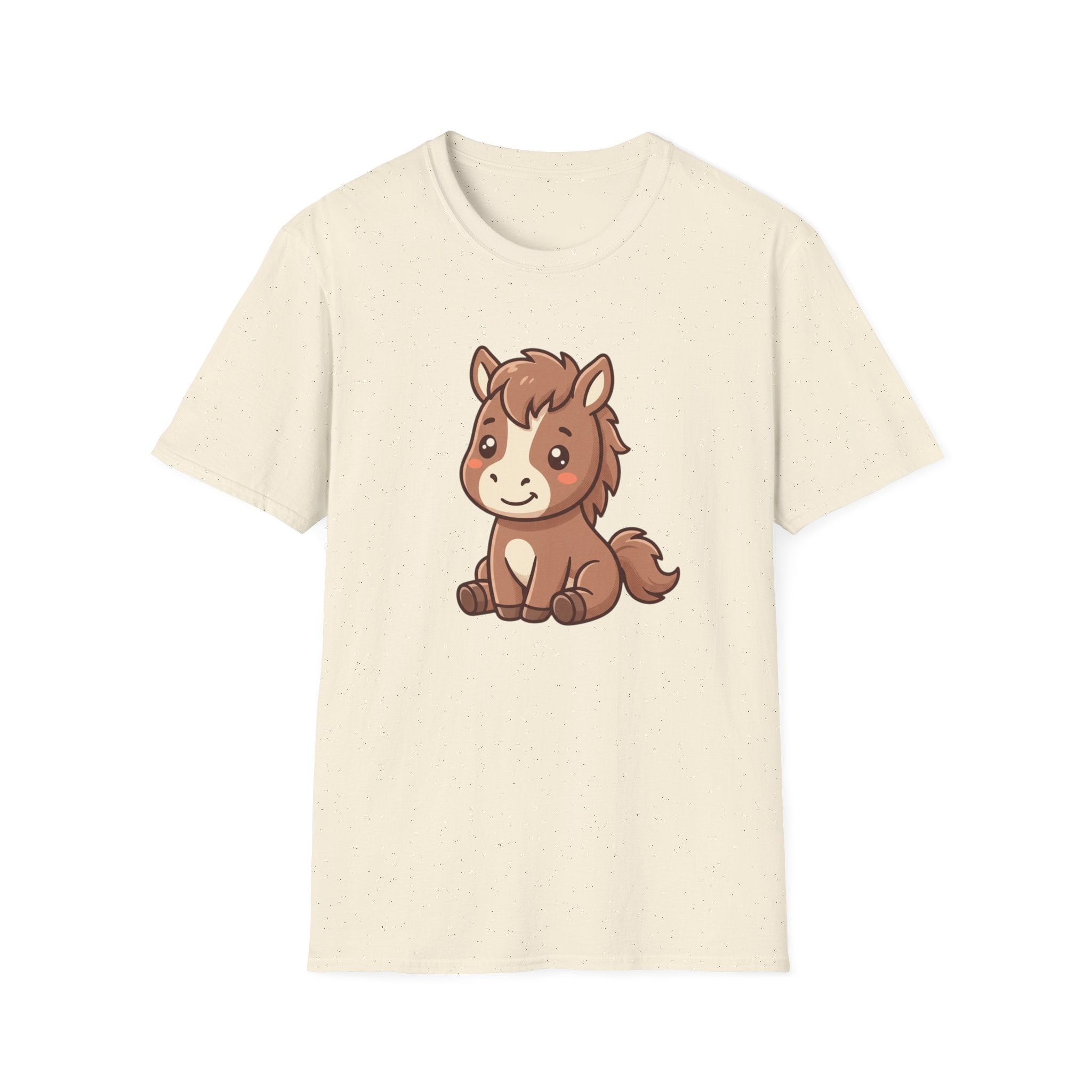 Cute Cartoon Pony T-Shirt — Adorable Kids & Adult Farm Animal Tee