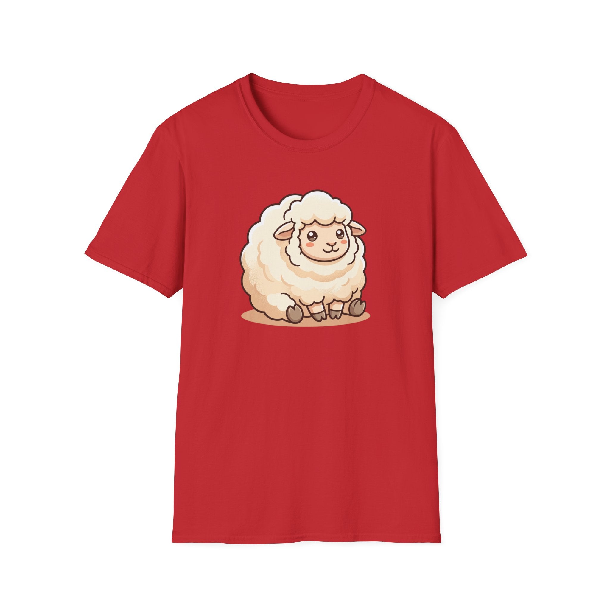 Cute Fluffy Sheep T-Shirt — Adorable Cartoon Lamb Tee