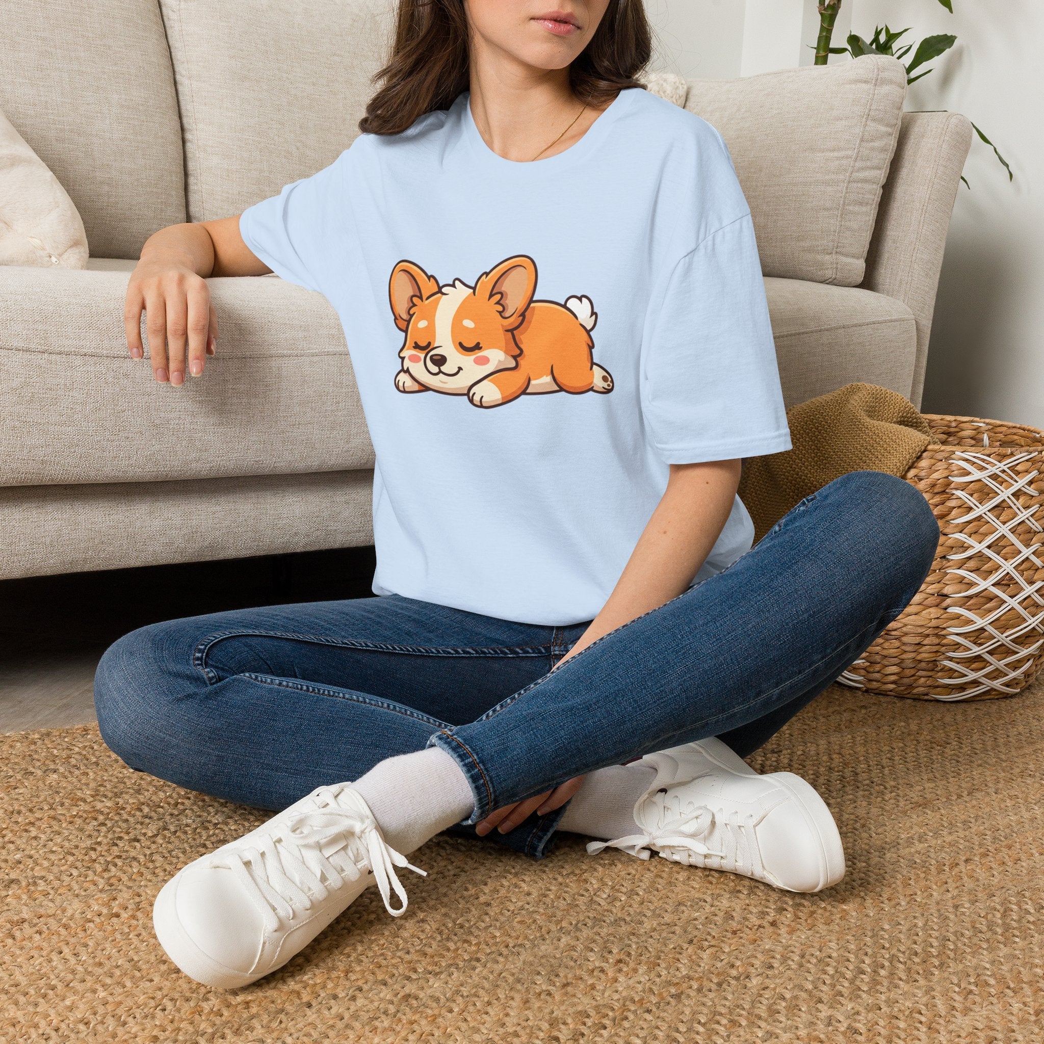 Corgi Nap T-Shirt — Cute Sleeping Pembroke Corgi Tee