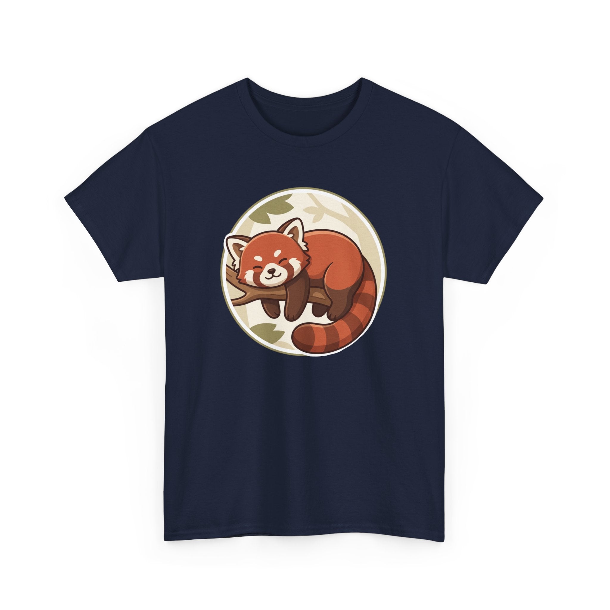 Cozy Red Panda Unisex Heavy Cotton Tee