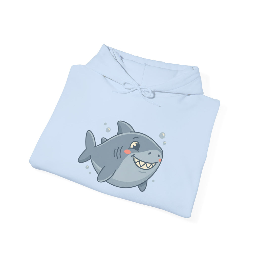 Cute Smiling Shark Hoodie – Cartoon Ocean Shark Pullover