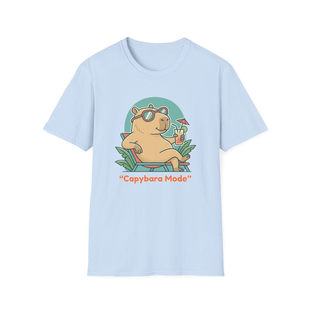 Capybara Mode Unisex Softstyle T-Shirt