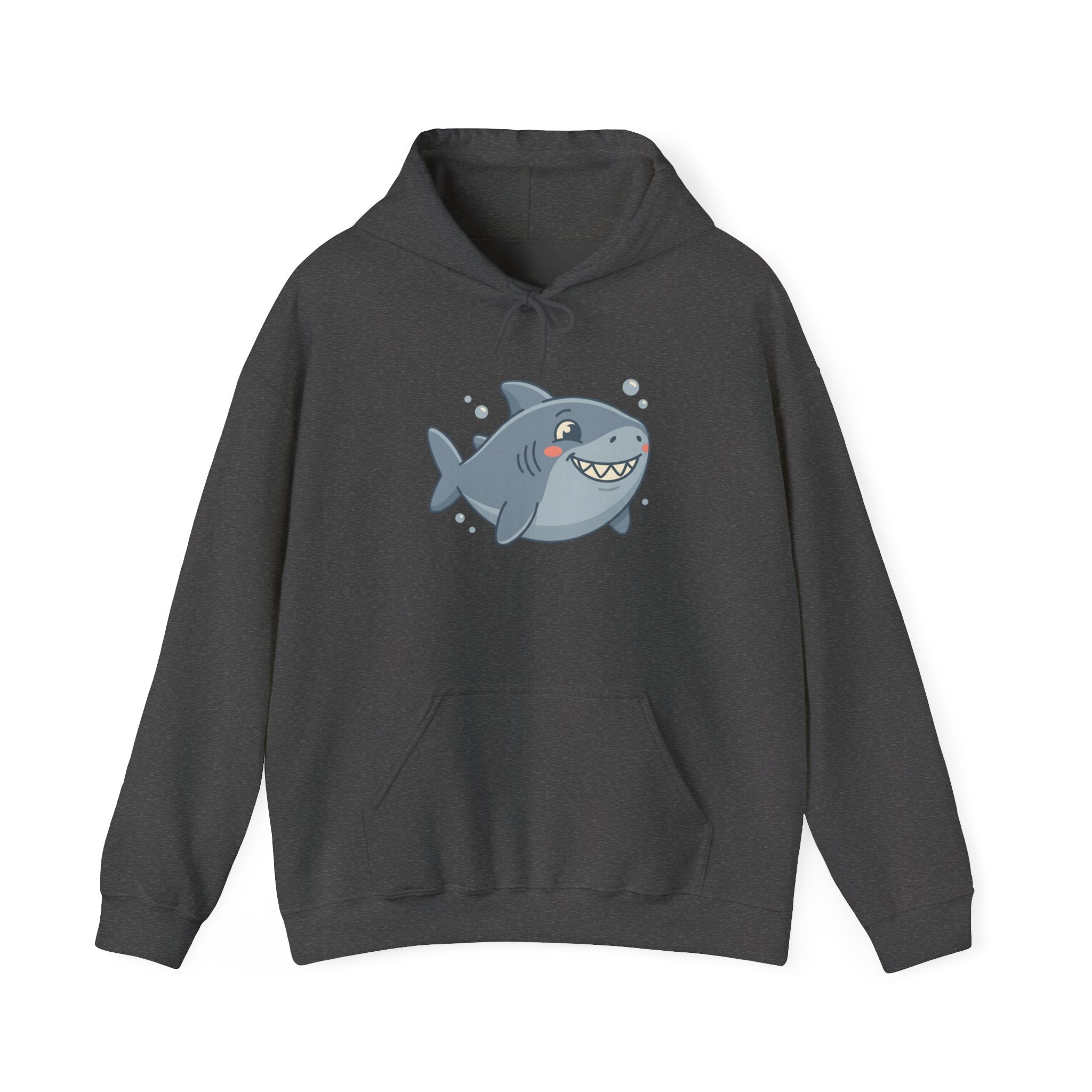 Cute Smiling Shark Hoodie – Cartoon Ocean Shark Pullover