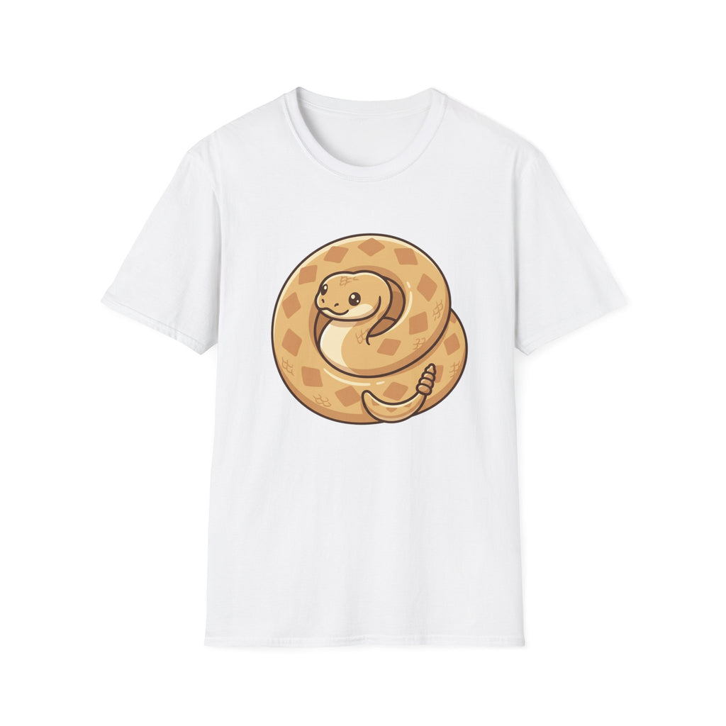Cute Coiled Snake T-Shirt — Cartoon Gopher Snake Graphic Tee