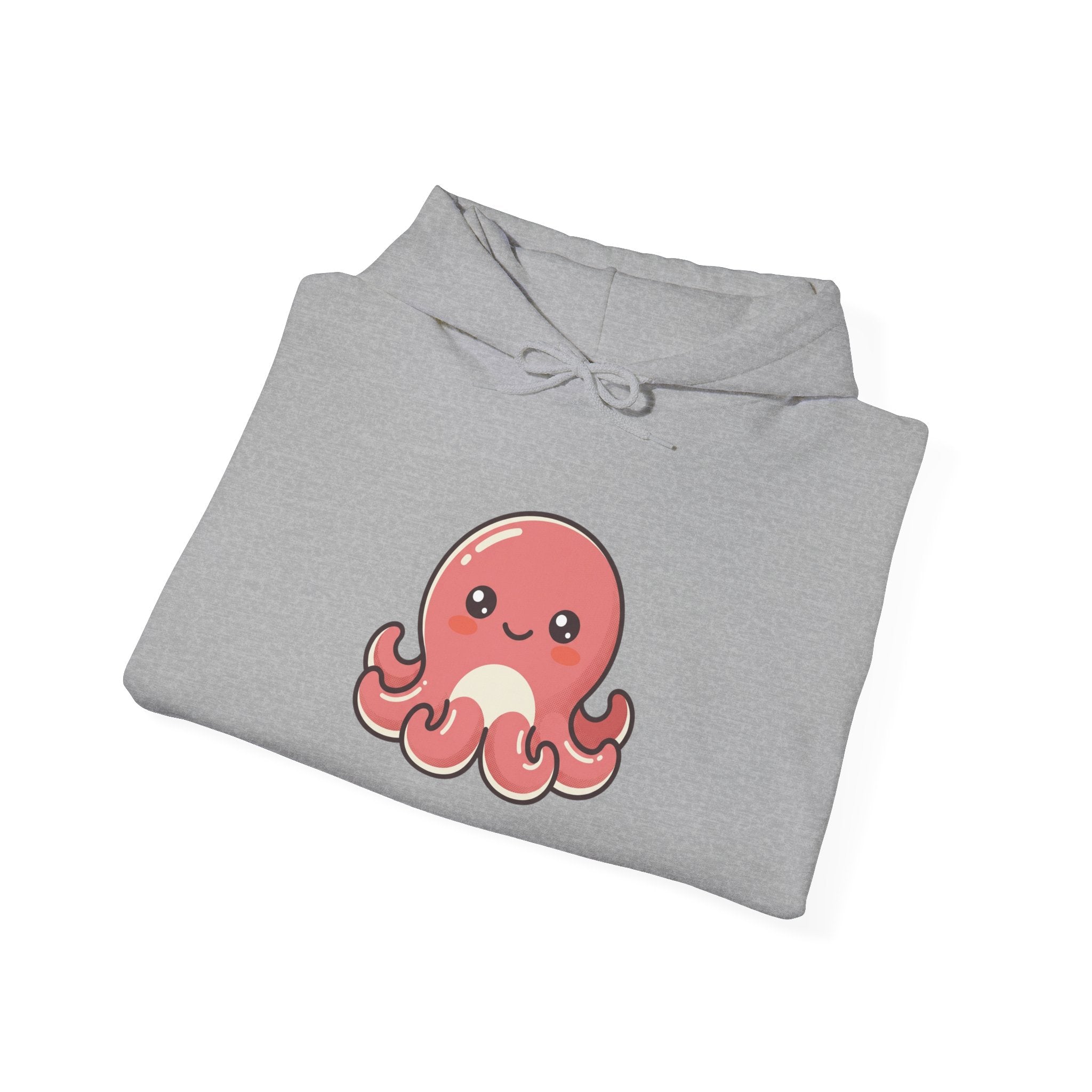 Cute Pink Octopus Hoodie – Kawaii Marine Animal Pullover