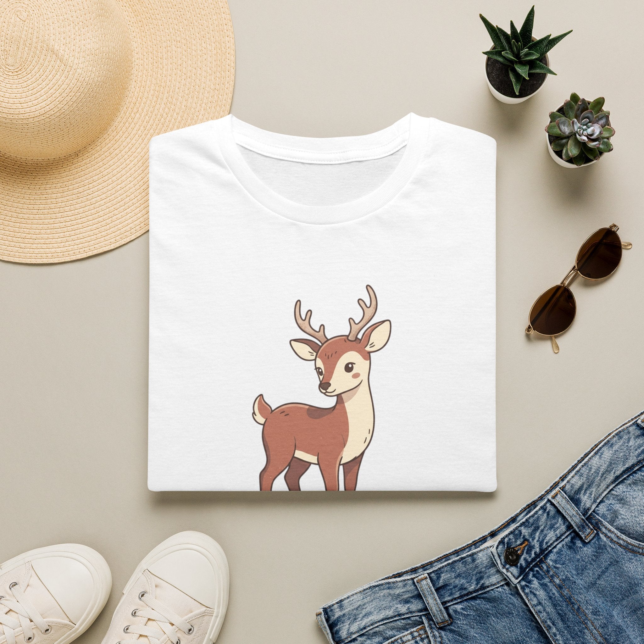 Cute Baby Deer T-Shirt — Adorable Fawn Graphic Tee for Nature Lovers